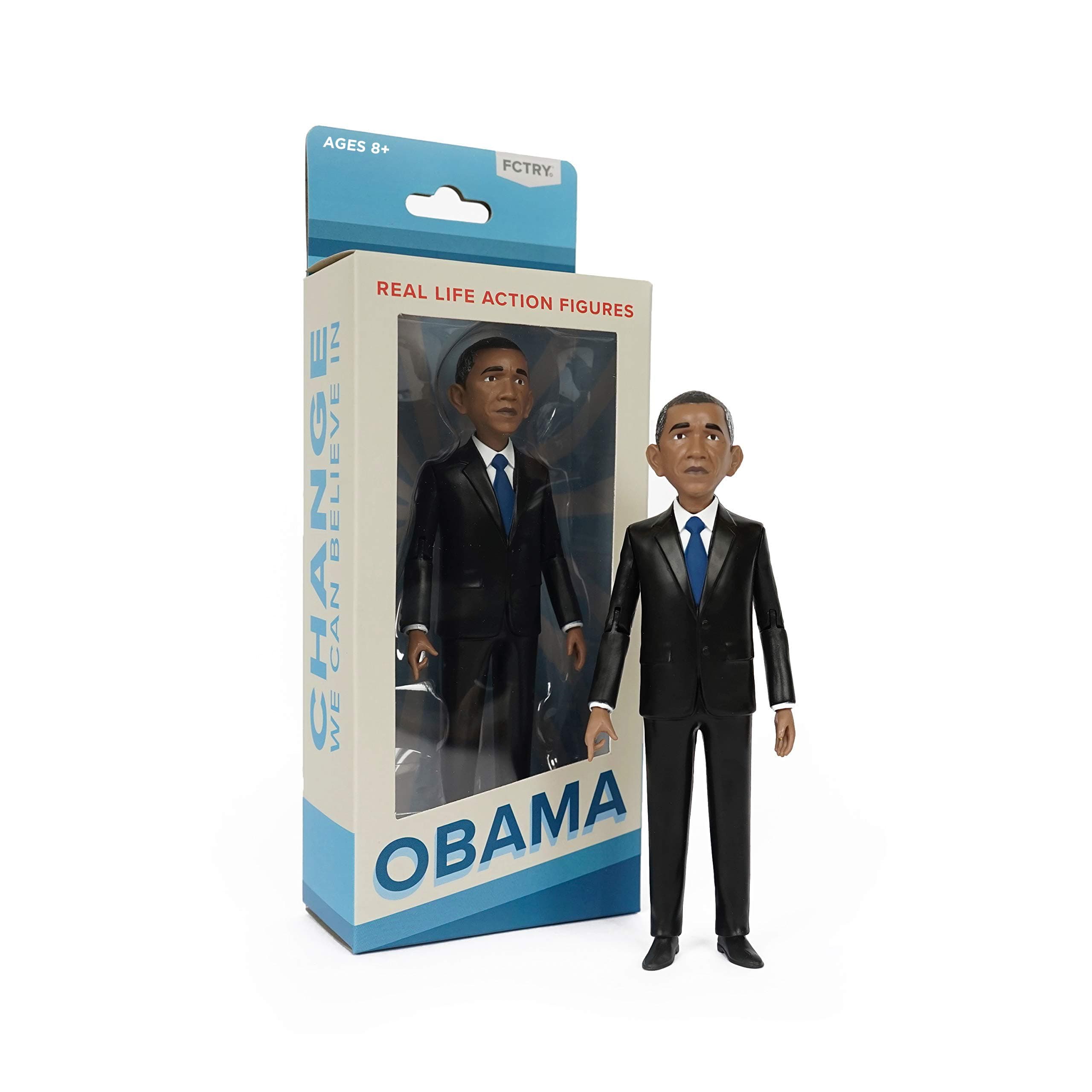 Barack Obama Real Life Political Action Figure: Post-Presidency Barack Obama Collectible Figurine - Perfect for Collectors, Gag Gift, Funny Idea & Souvenirs