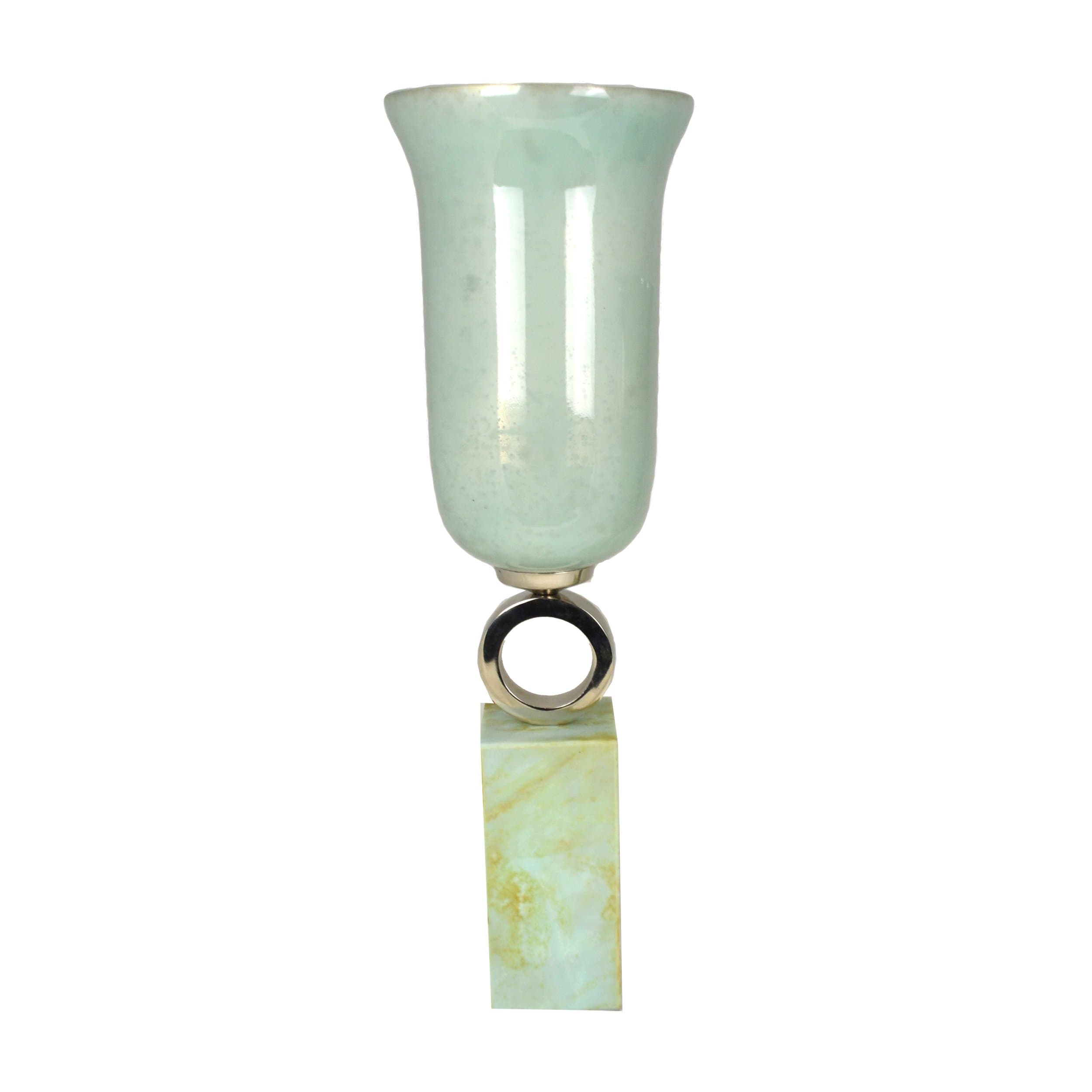 R 16 Home 75700 Alyssa Vase/Candleholder, 6.75" x 6.75" x 21.5"