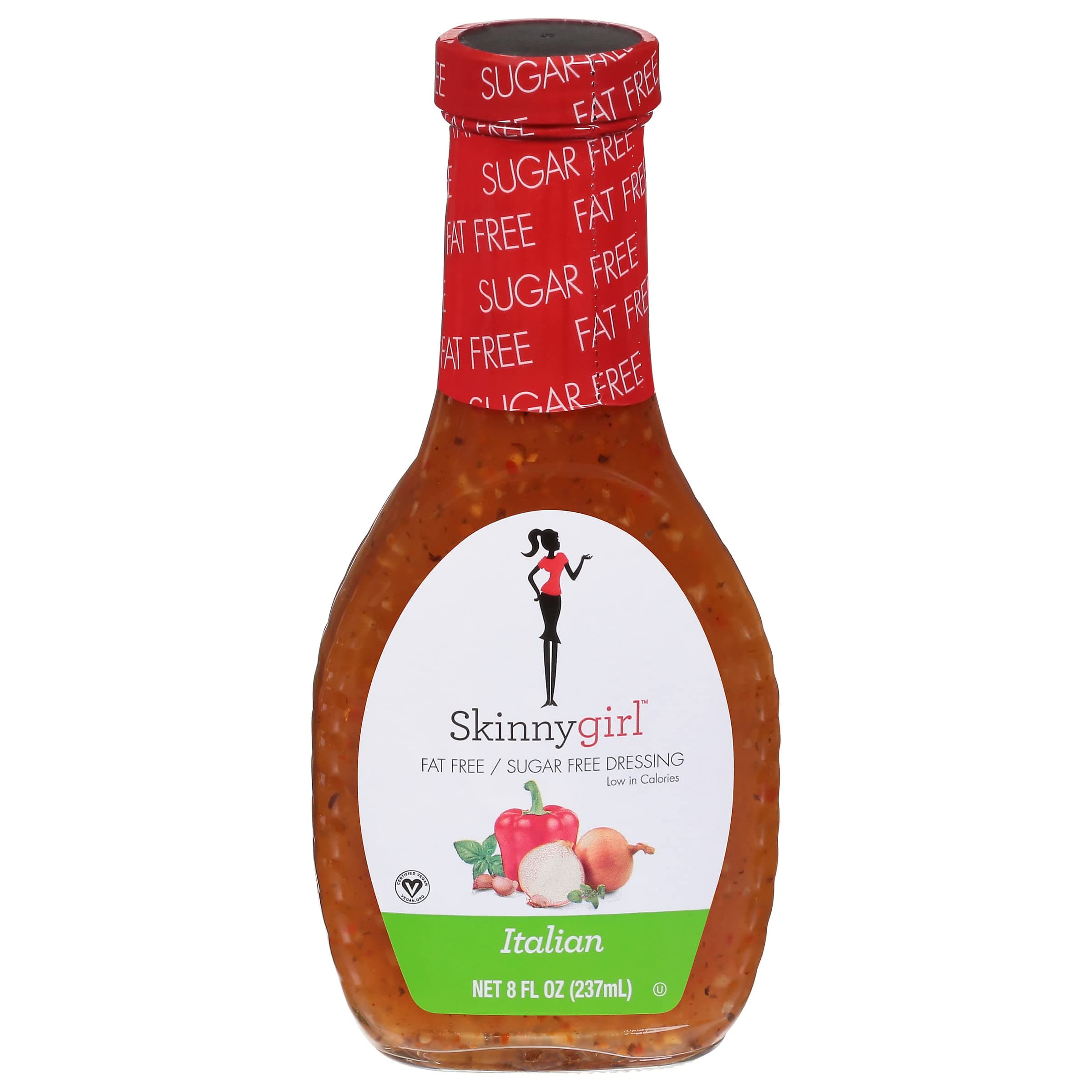 Fat-Free Salad Dressing, Sugar-Free Italian, 8 Ounce