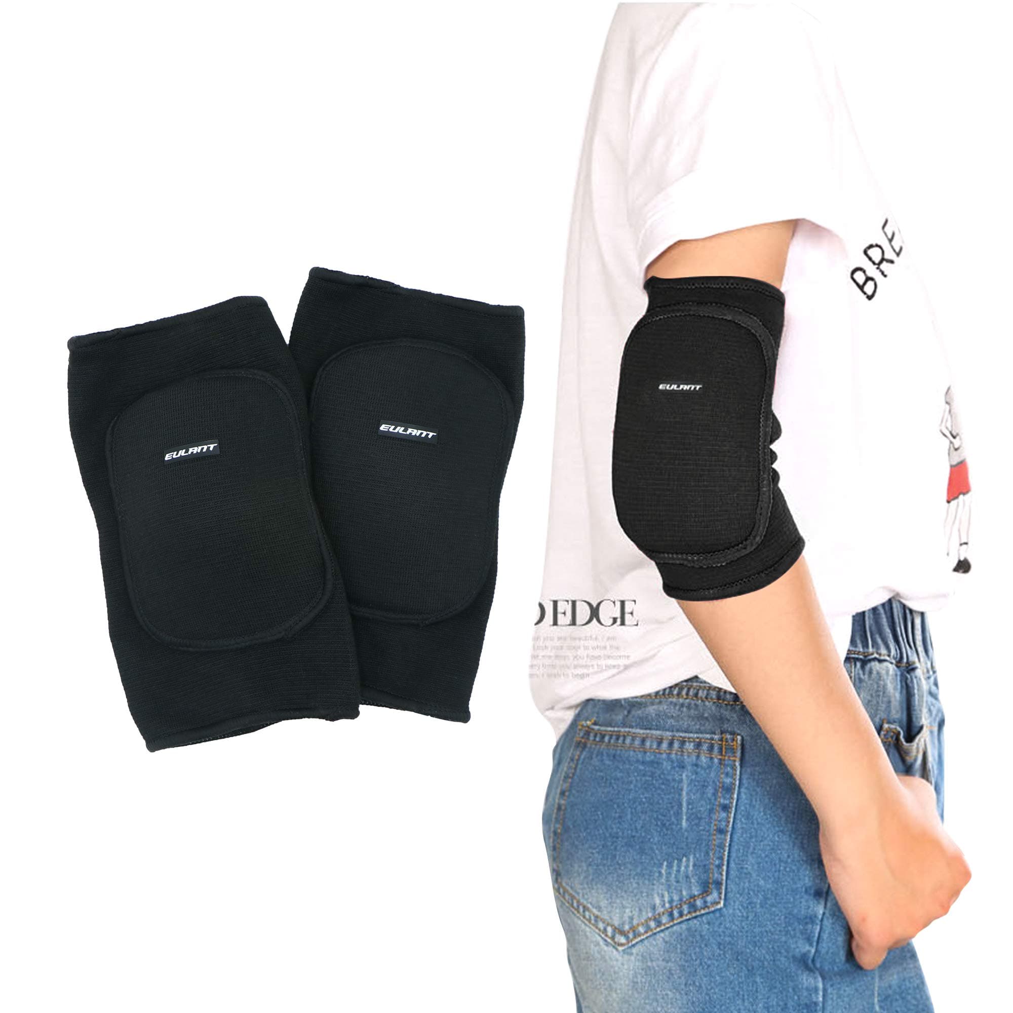 Soft Elbow Pads,Stretchy Elbow Protectors,Slip-on Elbow Guard for Volleyball Football Wrestling Scooter Skating Breakdance,Kids Knee Pads for Crawling/Toddling/Learn to Run