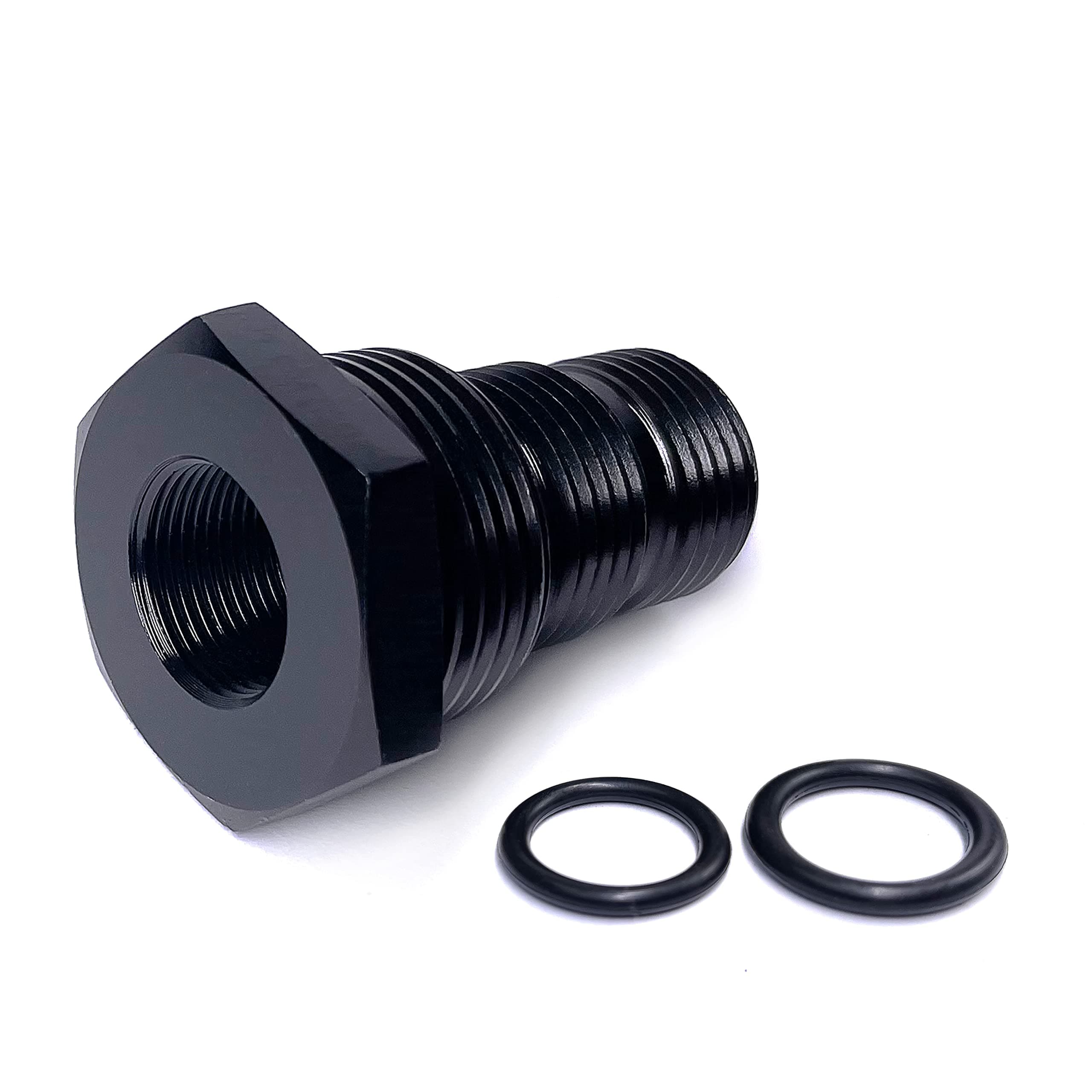 Oil Filter Adapter Aluminum Flare Reducer Union Fittings Female to Male NPT Thread Reducing Hose Adapter Black