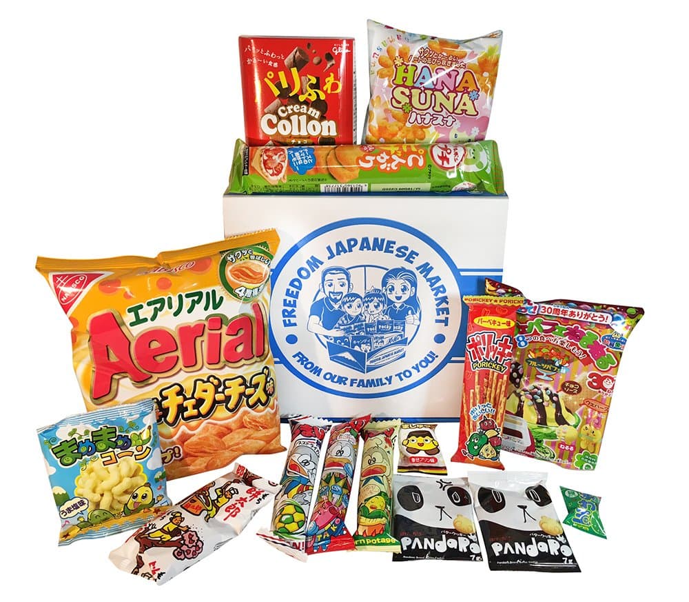 Japanese Snack and Candy Variety Pack With English Content List and Handmade Origami