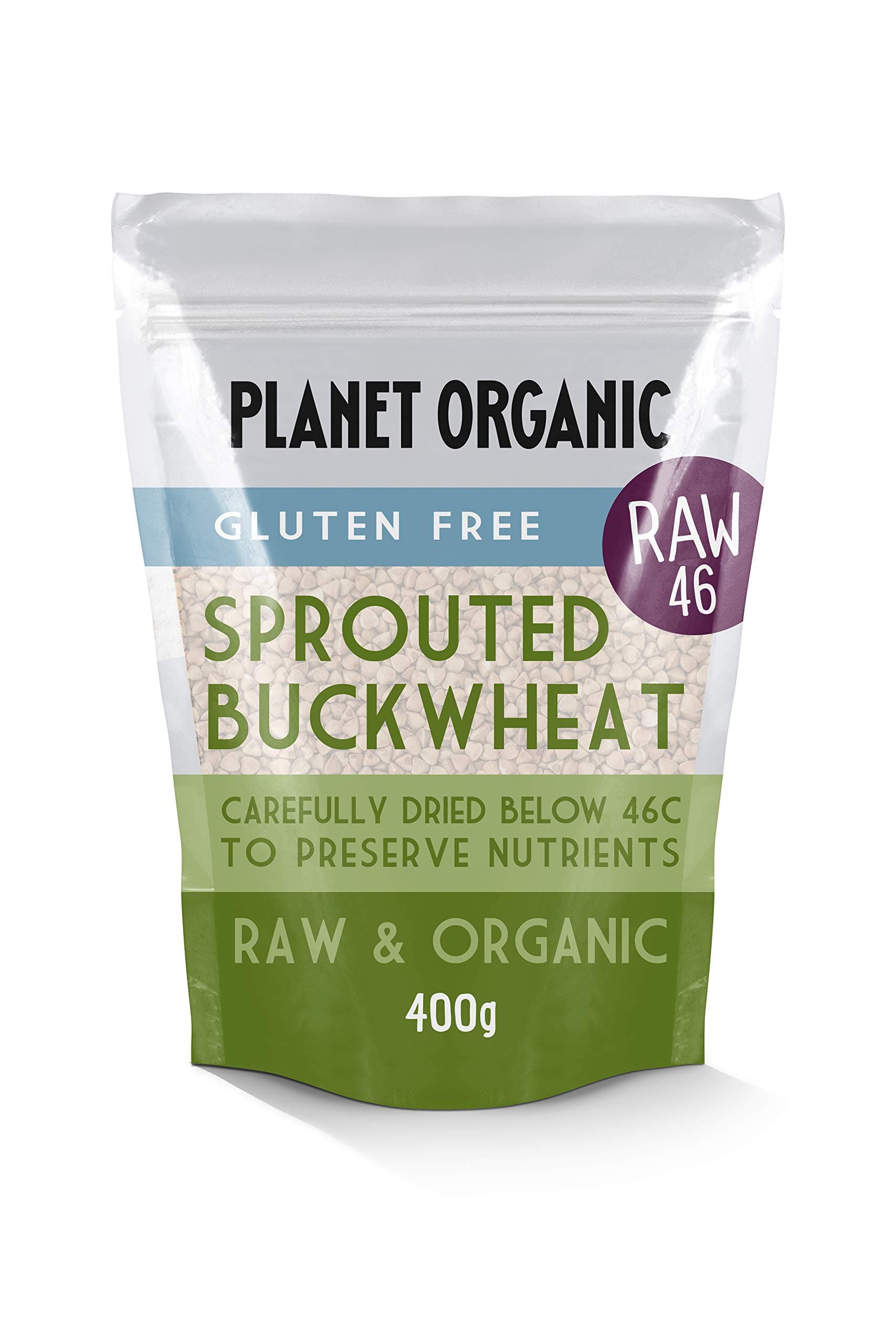 Planet Organic Sprouted Buckwheat, 400 g, Lot of 4