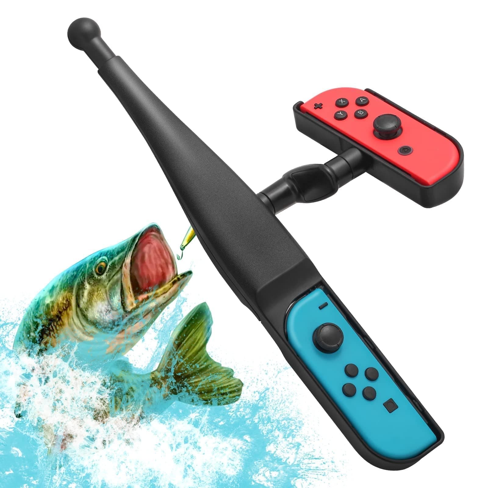 Fishing Rod for Nintendo Switch, Fishing Game Accessories Compatible with Nintendo Switch Legendary Fishing - Nintendo Switch Standard Edition and Bass Pro Shops: The Strike Championship Edition