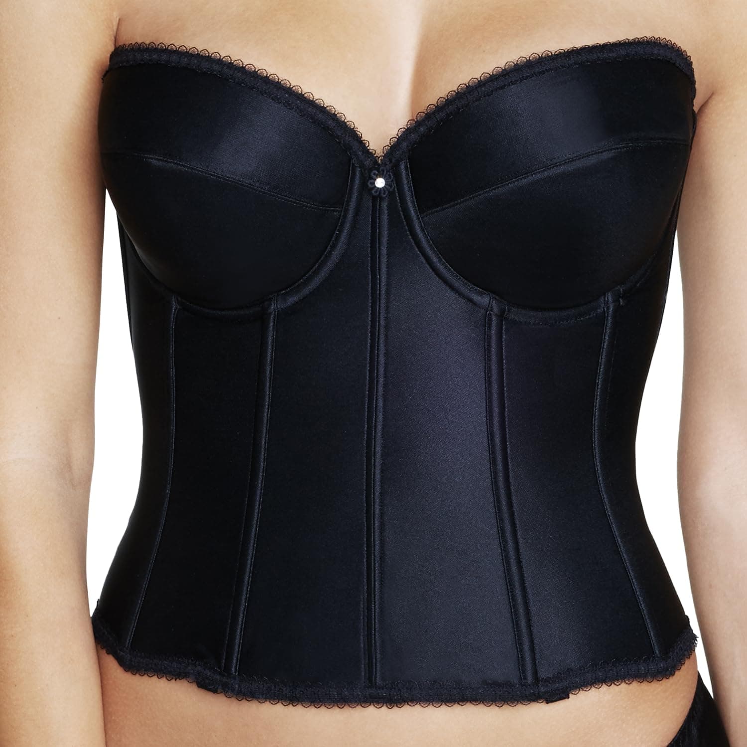 Dominique Women's Rachelle Strapless Satin Longline Bridal Bra (32A-40DD-E) #7750