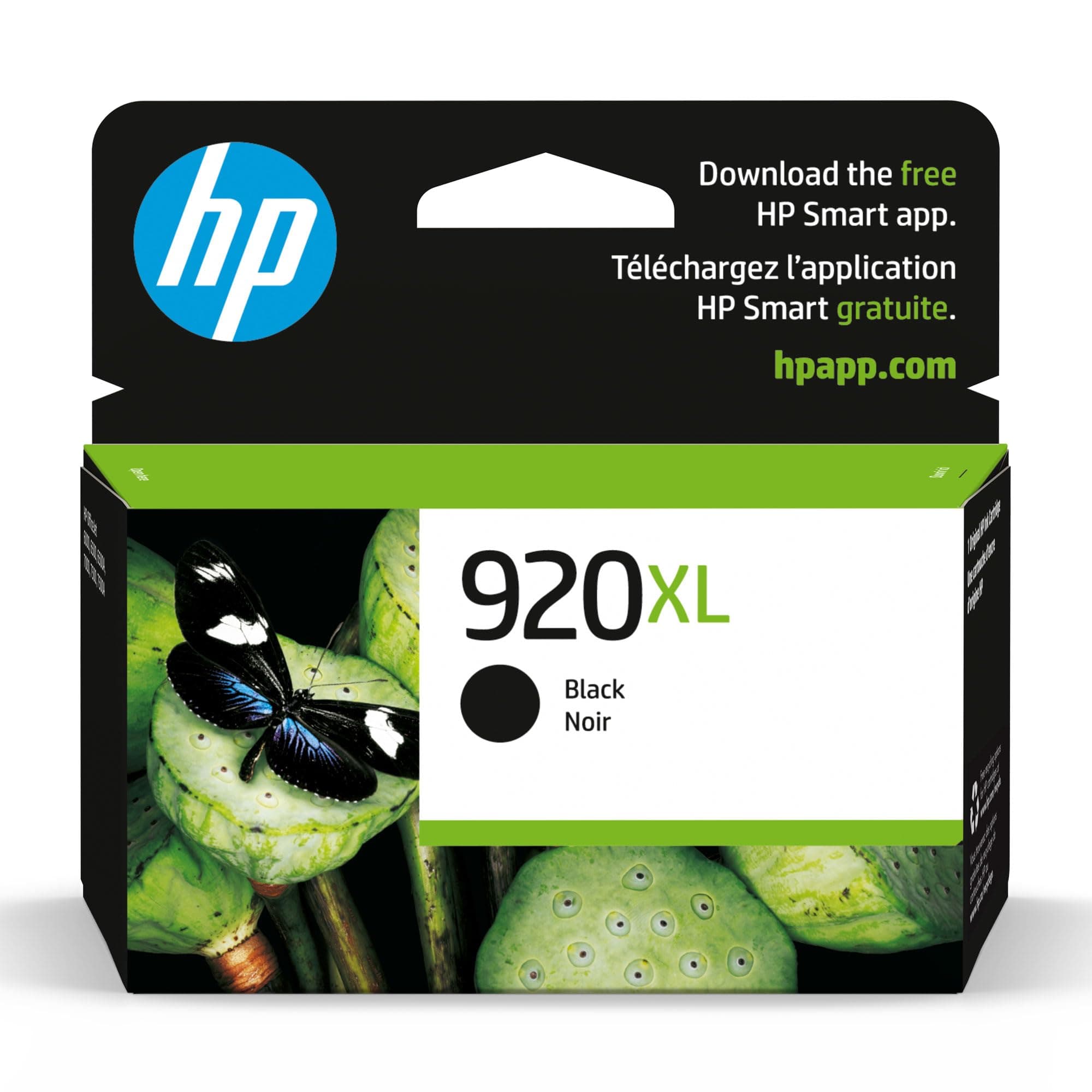 920XL Black High-yield Ink Cartridge | Works with HP OfficeJet 6000, 6500, 7000, 7500 Series | CD975AN