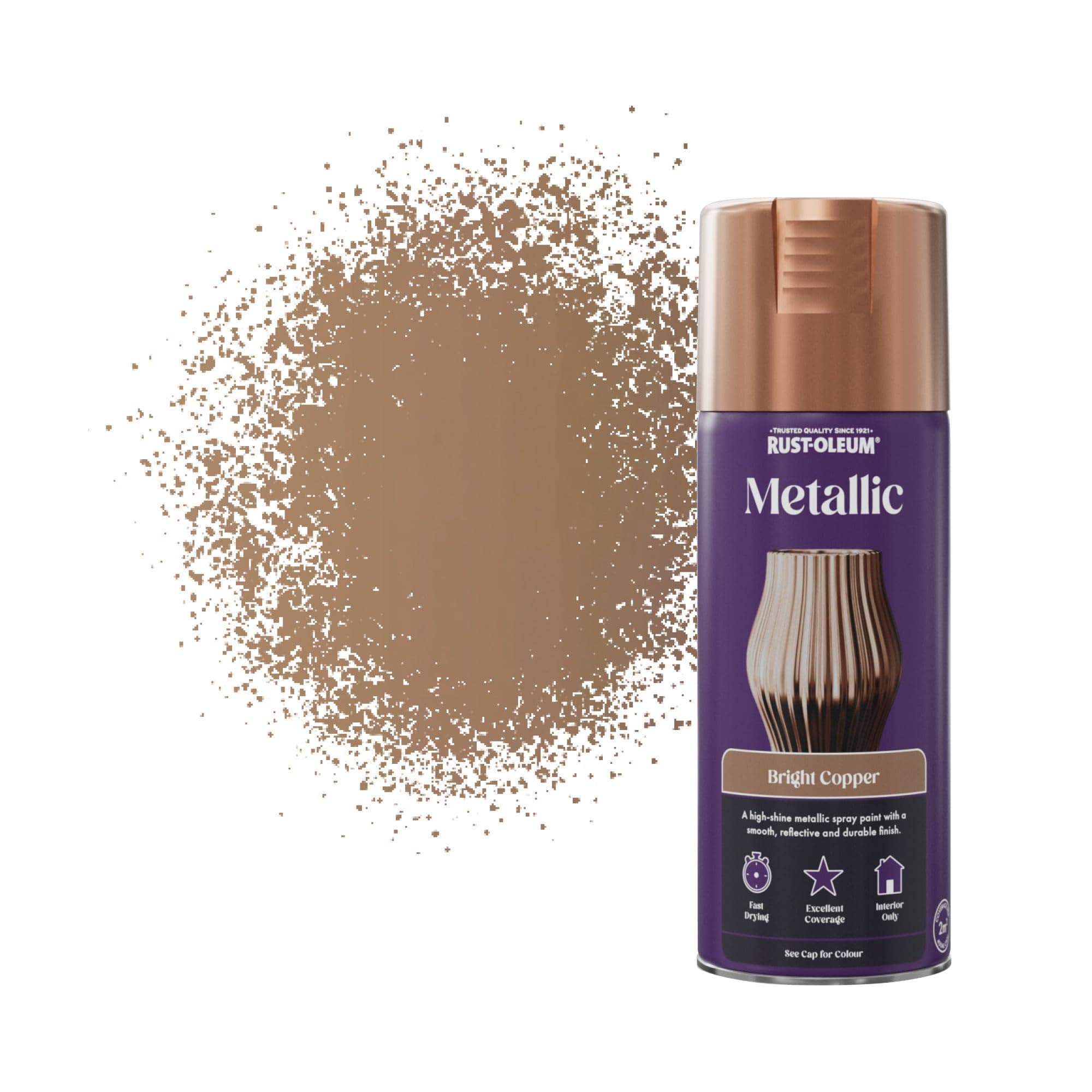 Rust-Oleum 400ml Metallic Spray Paint - Brilliant Bright Copper