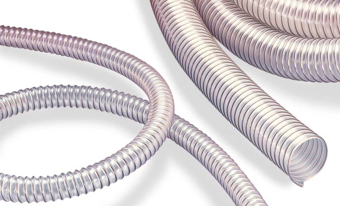 NORRES 35500400000-0000001500 AIRDUC PUR 355 AS Hose, Transparent, 15m