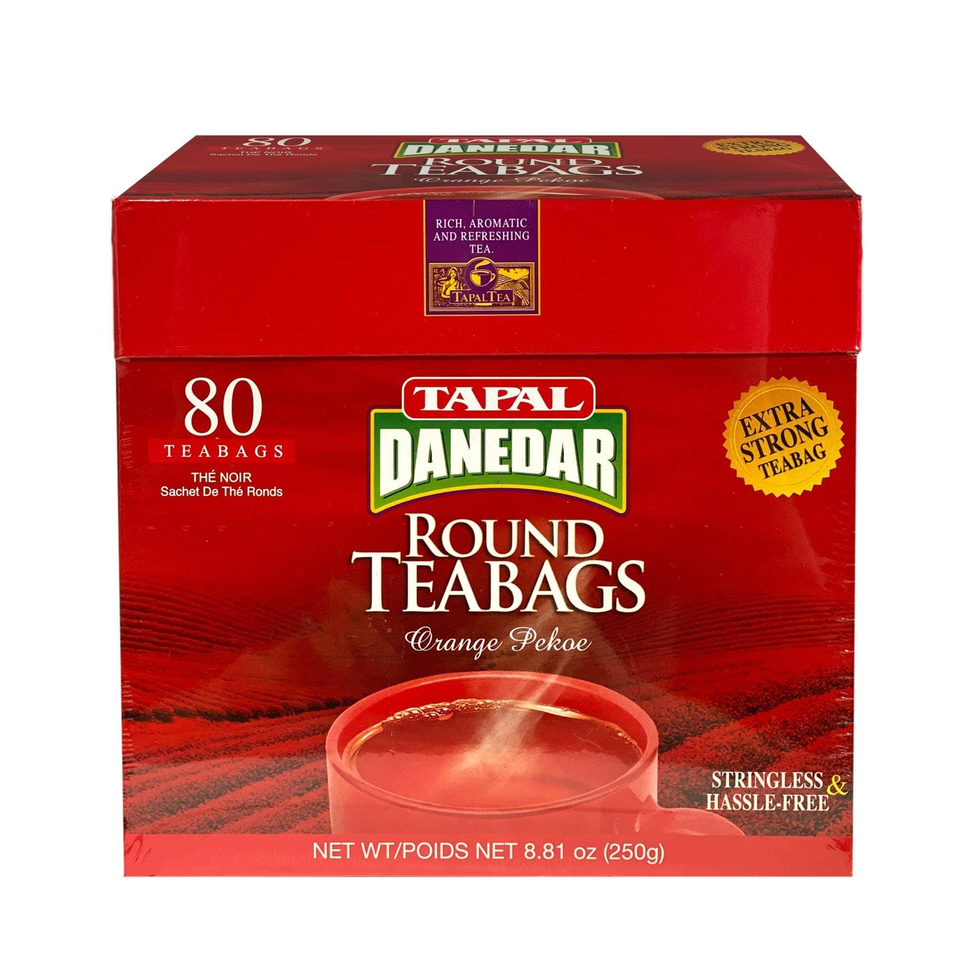 Danedar - Strong Black Tea (Orange Pekoe), 80 Tea Bags