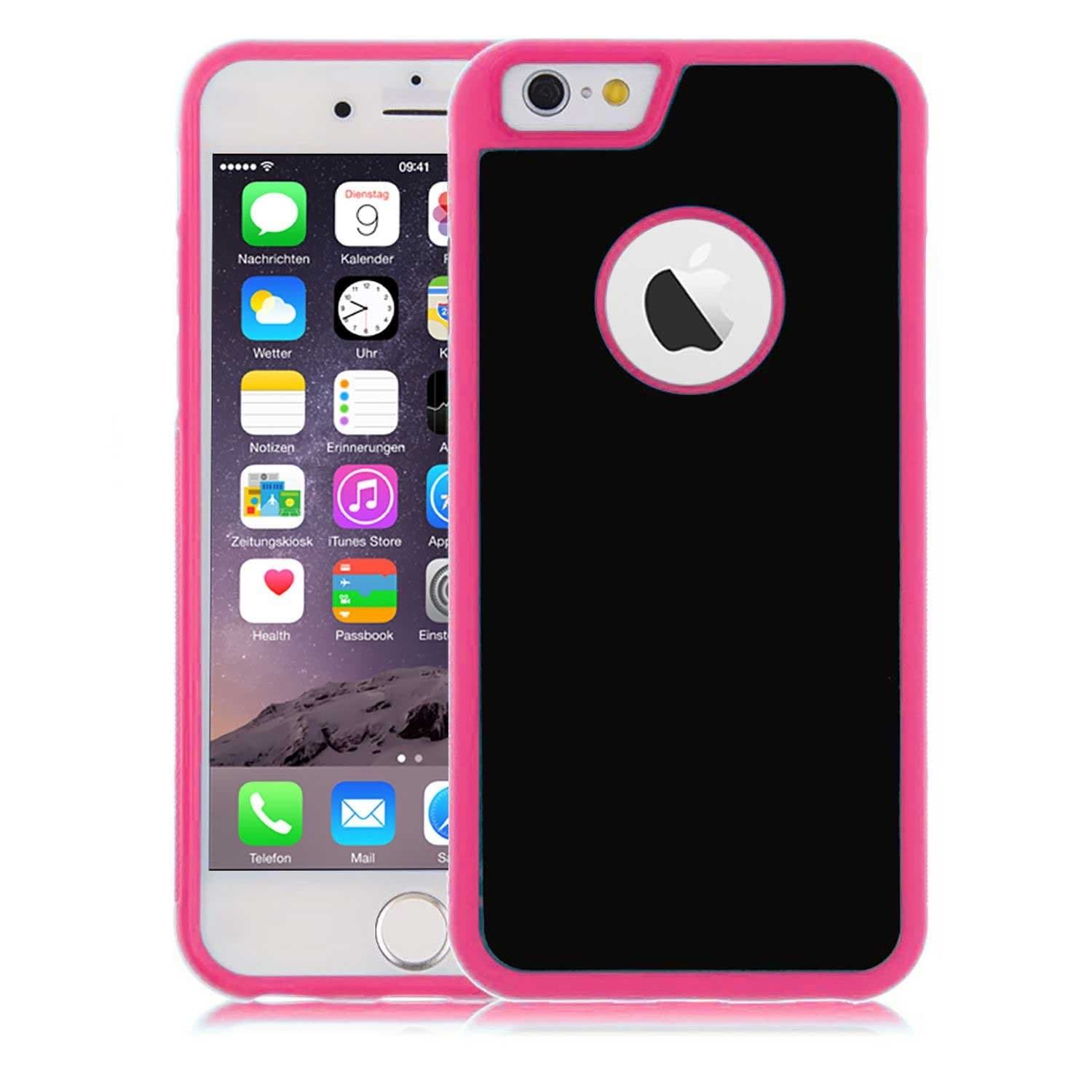iPhone 6 / 6s Plus Case, SUKAR Anti Gravity Phone Case for iPhone 6 Plus, Magical Nano Can Stick to Glass, Whiteboards, Tile and Smooth Flat Surfaces for iPhone 6s Plus (iPhone 6 / 6s Plus Pink)