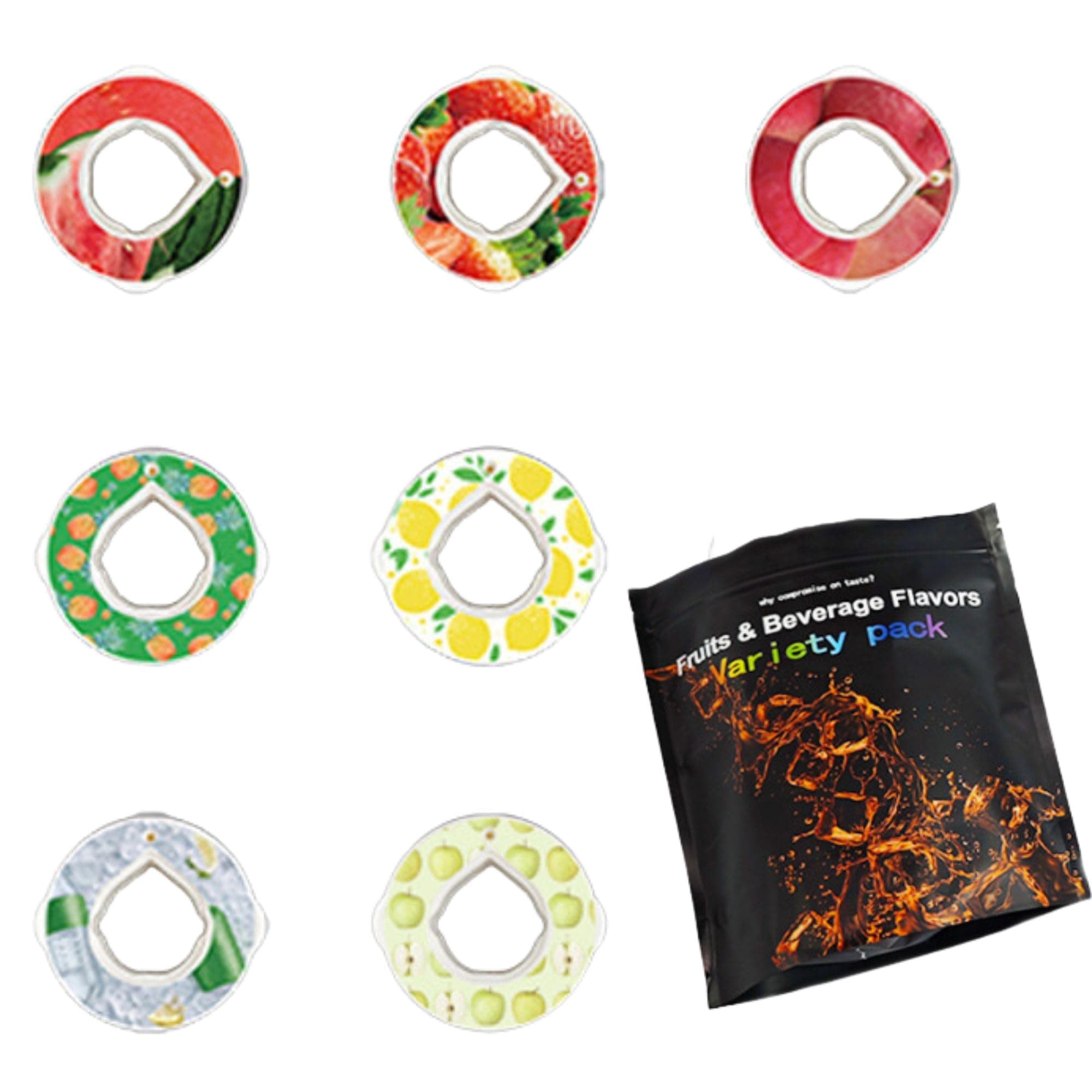 Air Up Compatible Flavor Pods (7 Pack) - Watermelon, Peach & Lemon BPA-Free Refill Pods for 70oz/2L Water Bottles | Long-Lasting Hydration for Kids, Teens & School (pods only)