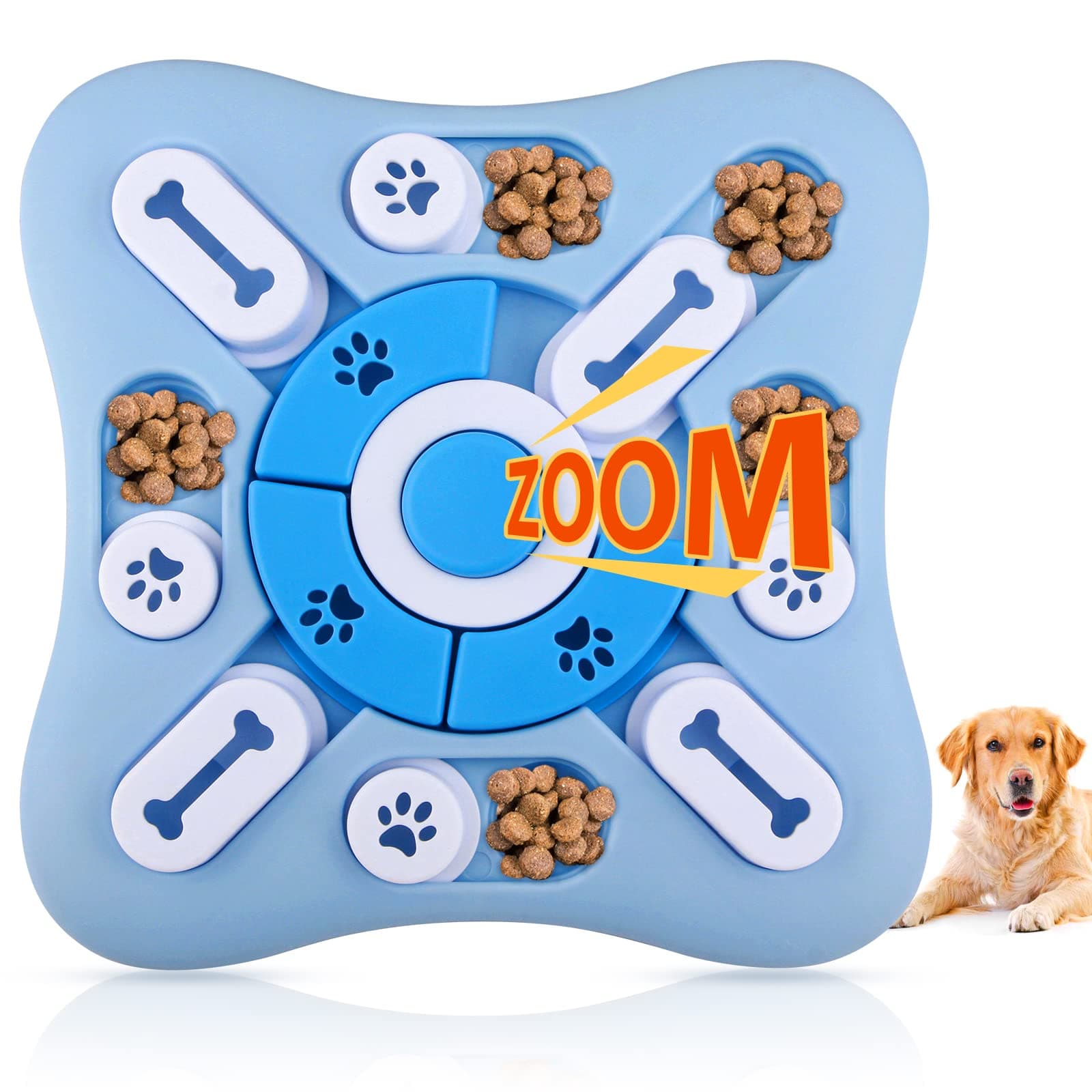 LeippleDog Puzzle Toys,Dog Puzzle Slow Feeder Toy for Large Medium Small Dogs, Interactive Dog Toys for Improve Dog's IQ and Brain Stimulation.Dog Treat Dispenser with Squeaky and Non-Slip Design