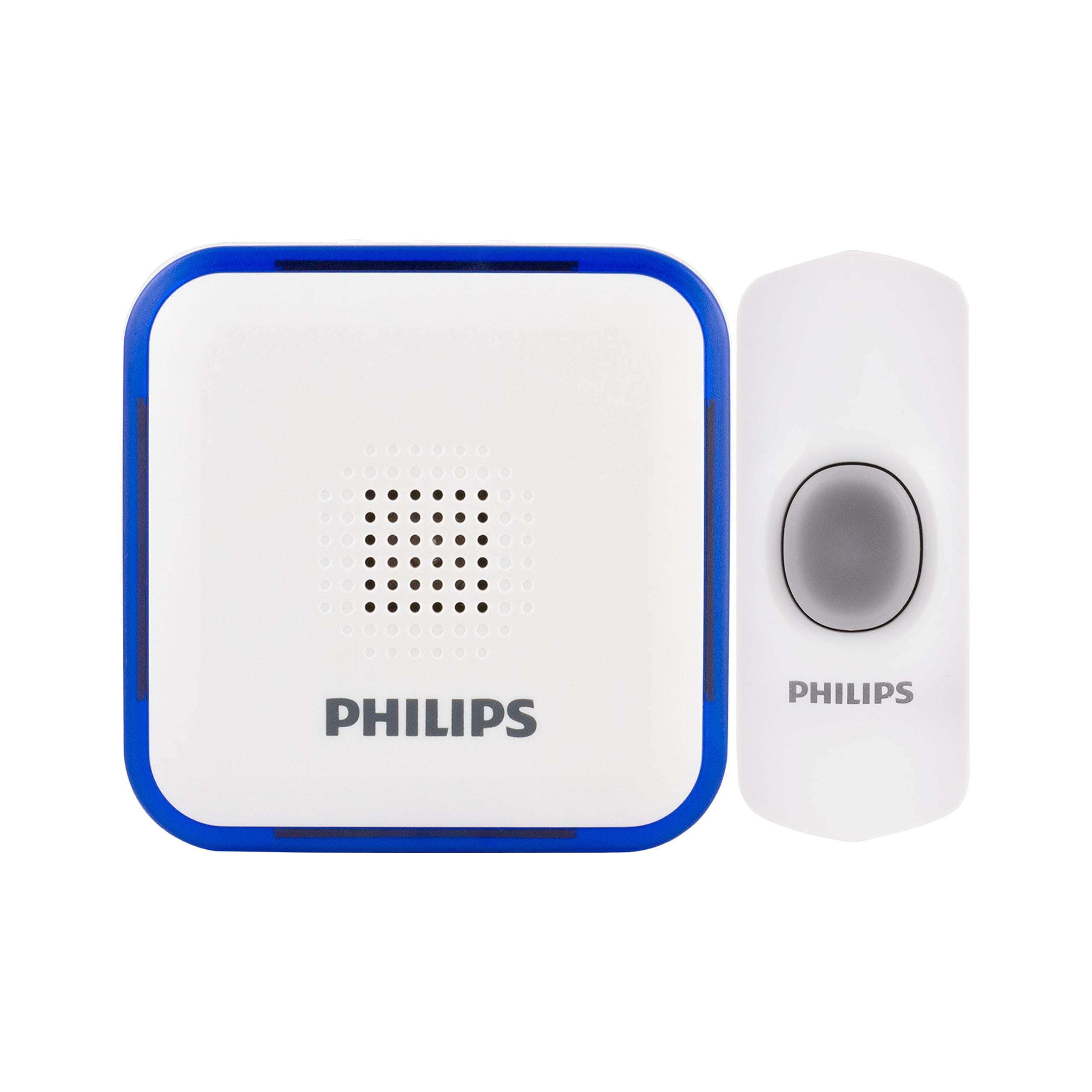 Philips DES3140W/27 電池式 32メロディドアベルキット プッシュボタン1個 ボリュームレベル3個 ホワイト