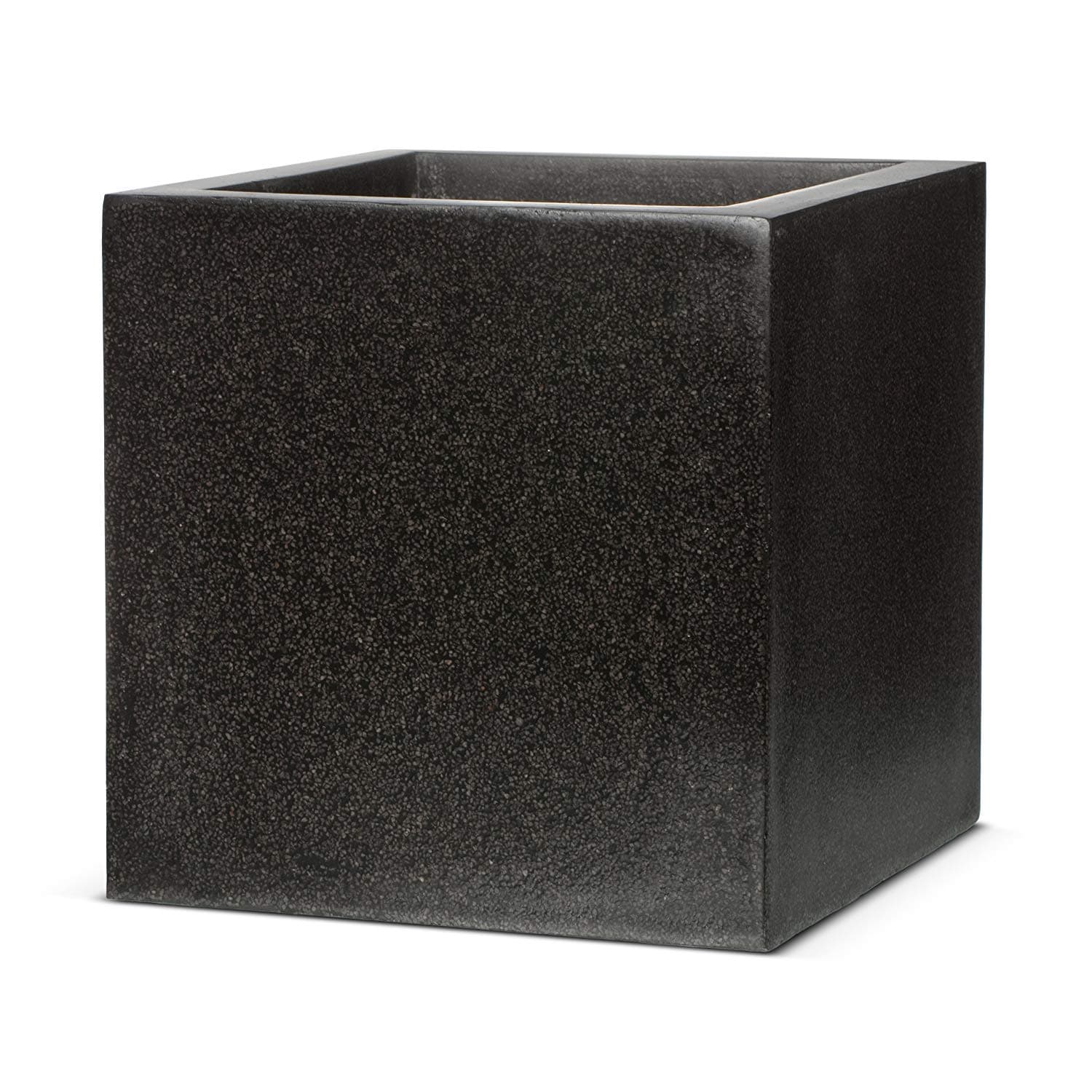 Cadix UK 30 x 30 x 30 cm Square Planter - Black