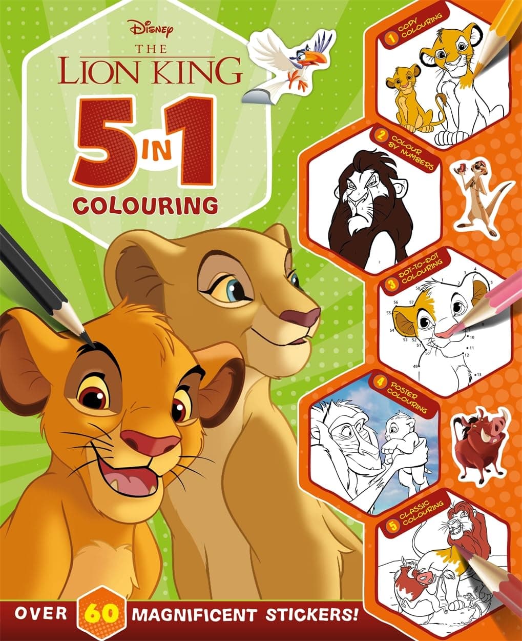 autumn Disney The Lion King: 5 in 1 Colouring