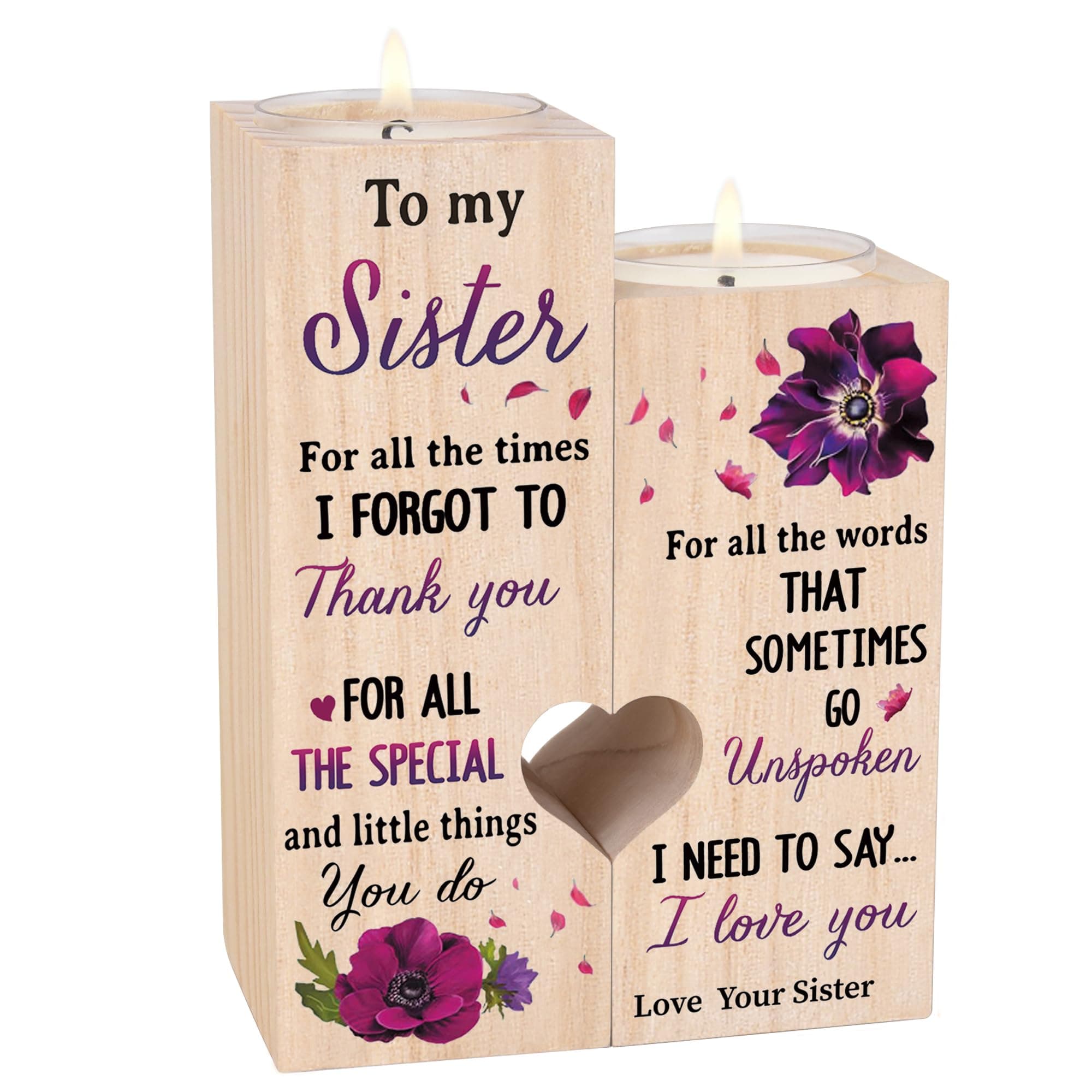 Sisters Gifts from Sister, Unique Birthday Gifts for Sisters, Best Sister Gift Ideas for Christmas Thanksgiving, Personalized Thank You Gifts