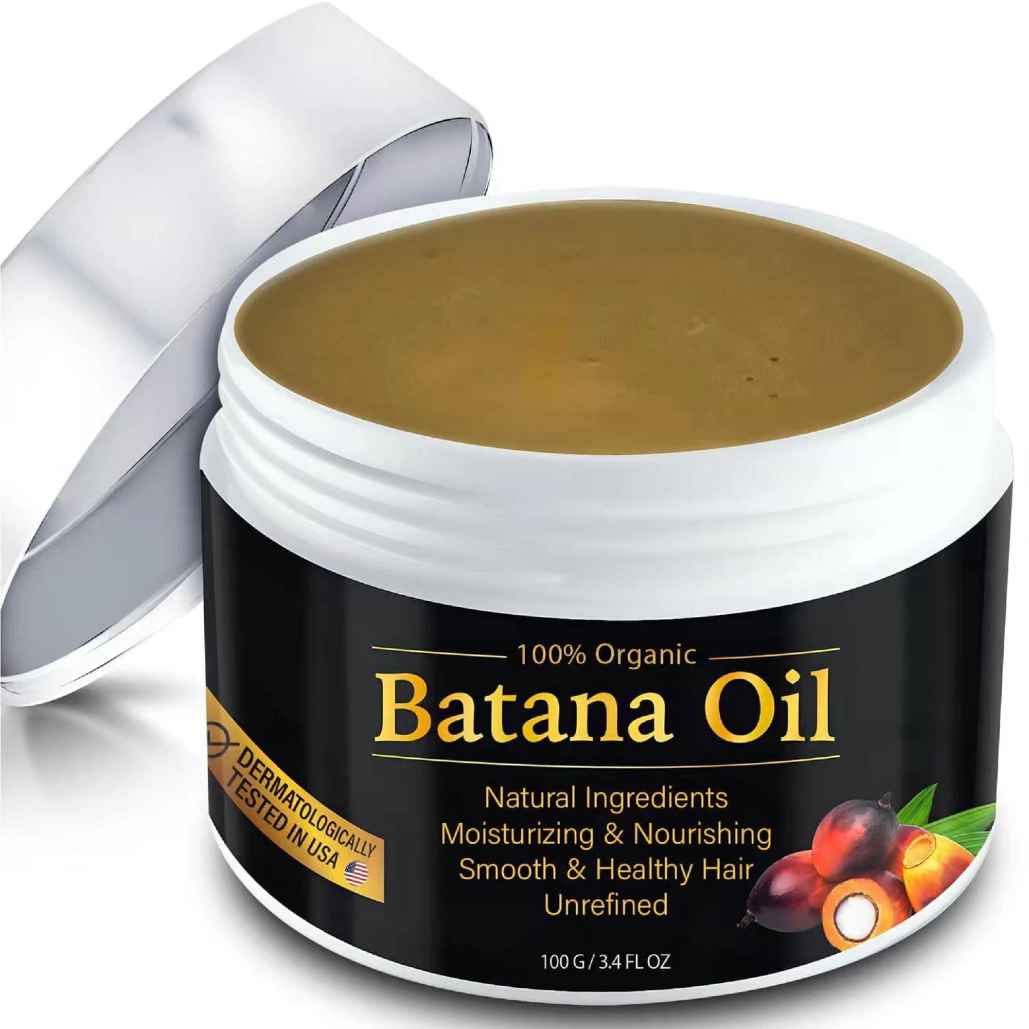 Batana Oil Hair Cream - 100% Natural Batana Oil to Prevent Hair Loss, Eliminate Split Ends, Repair Damaged Hair - Organic Hair Growth Serum for Men & Women, Thick Hair Growth from Honduras