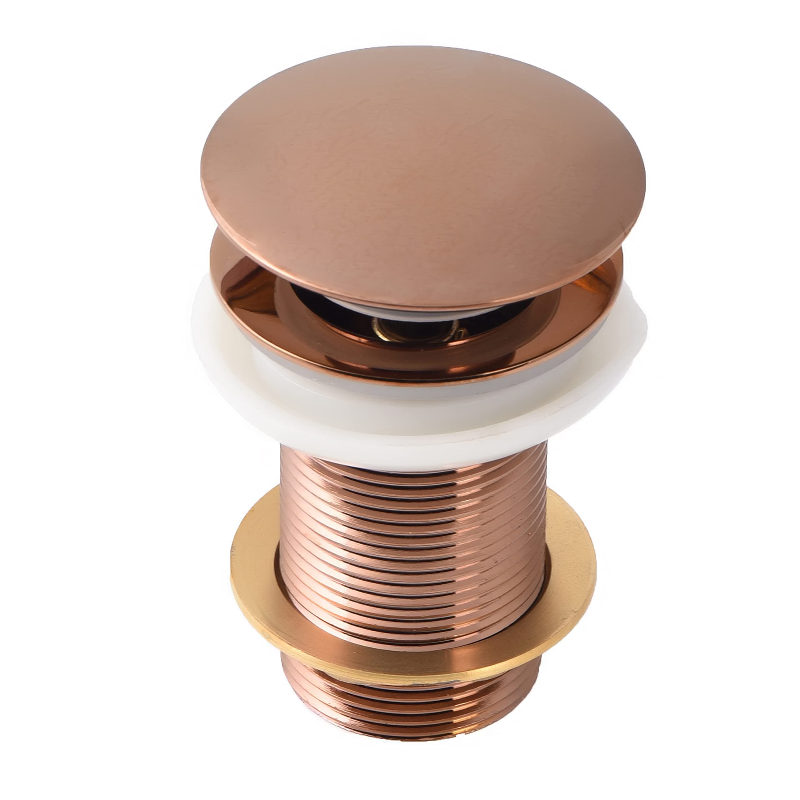 KKD® Heavy Quality Brass Pop Up Full Thread Waste Coupling 32 MM (3", Rose Gold)