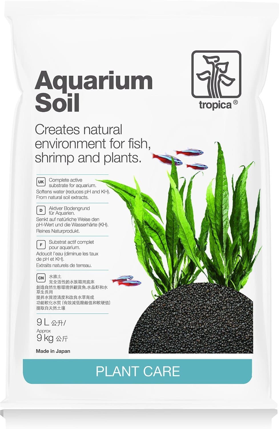 Tropica Plant Growth Aquarium Health Soil Substrate, 9 Litre