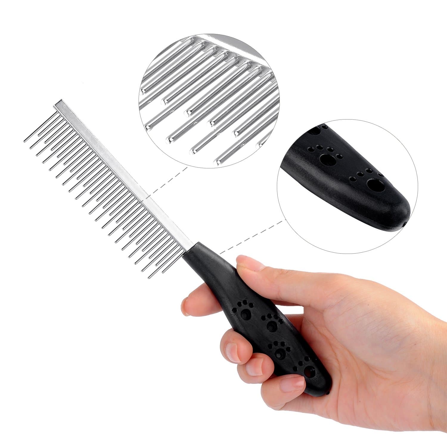 Shedding Comb for Dogs, Firm and Easy-grip