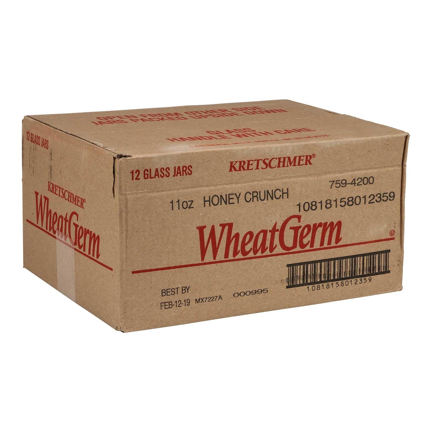 Honey Crunch Wheat Germ, 11 Ounce -- 12 per case.