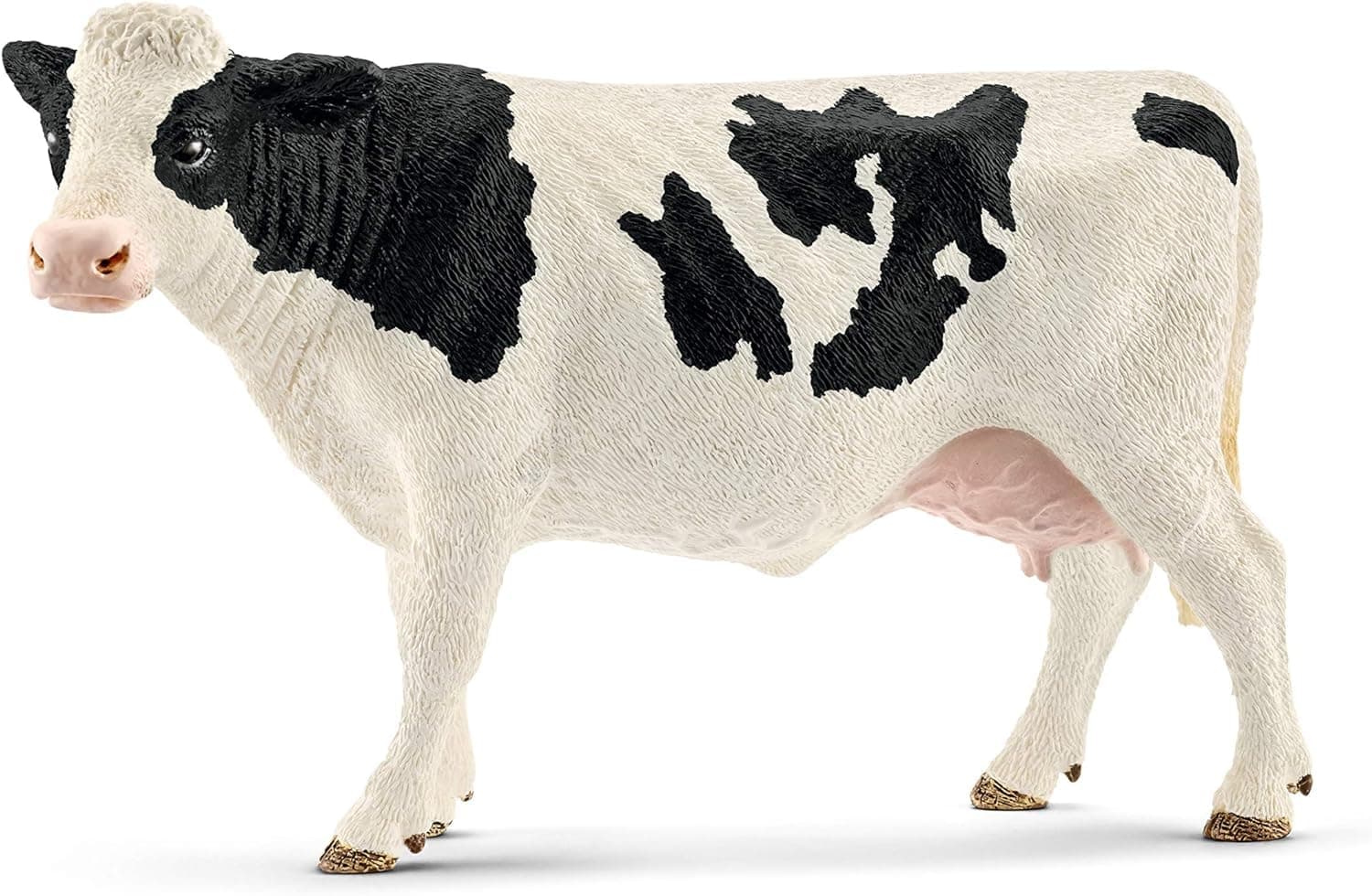 13797 Holstein Cow Farm World Toy Figure, Realistic Animal Figurine for Kids Ages 3-8