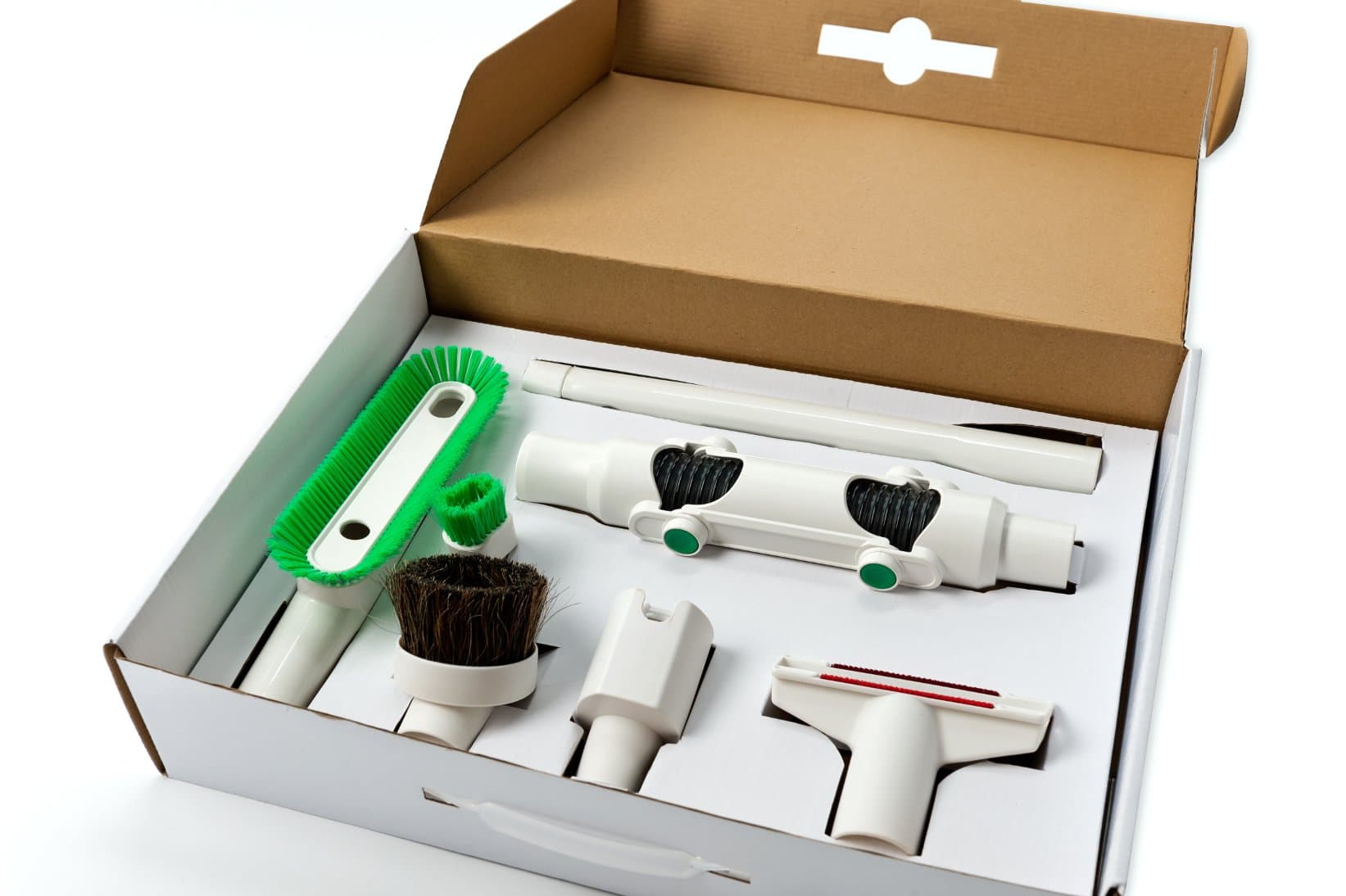 Multifunctional accessory set suitable for Vorwerk Kobold 130, 131, 135, 136, VK140, VK150, VK200, VT265, VT270 and VT300 Vorwerk Tiger 252, 260, 265, 270 and 300.