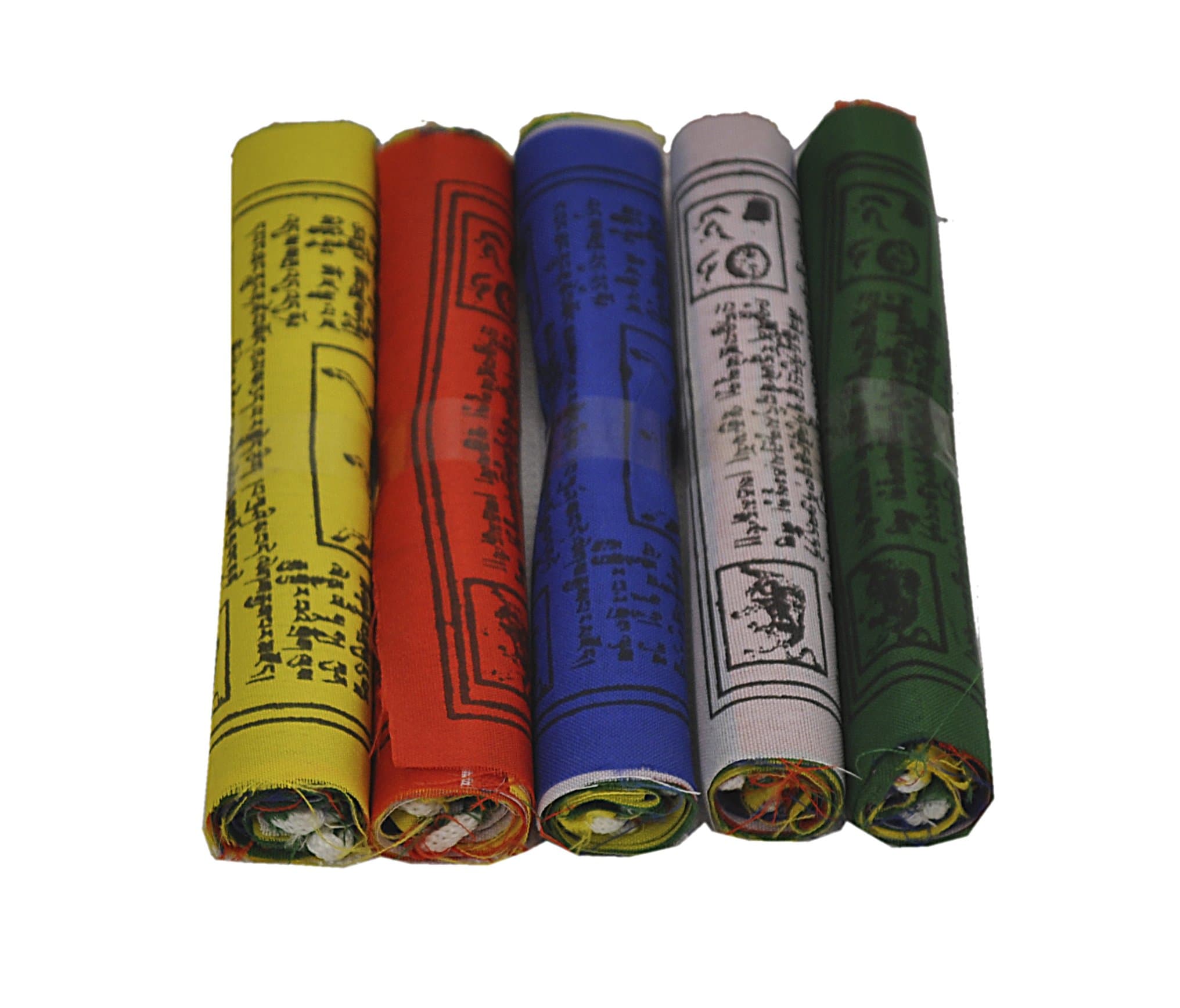 Tibetan Buddhist Prayer Flags for luck, happiness, longevity and prosperity - Pack of 50