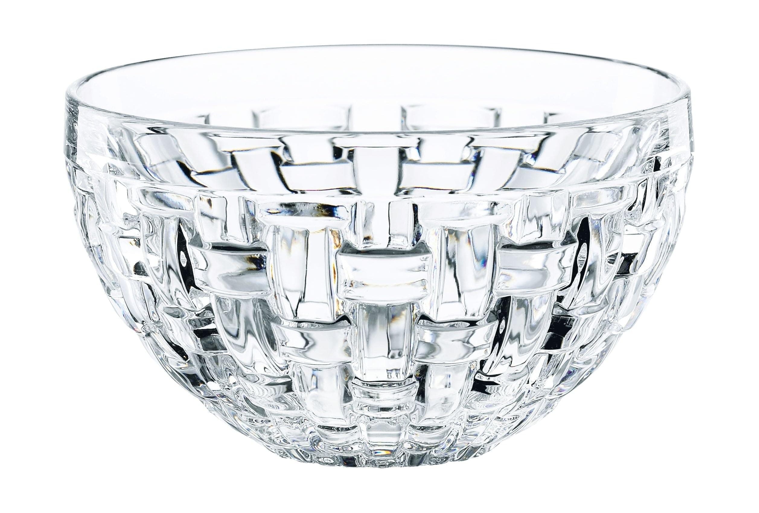Nachtmann Bossa Nova Round Crystal Dip Bowls, Set of 4, WHITE