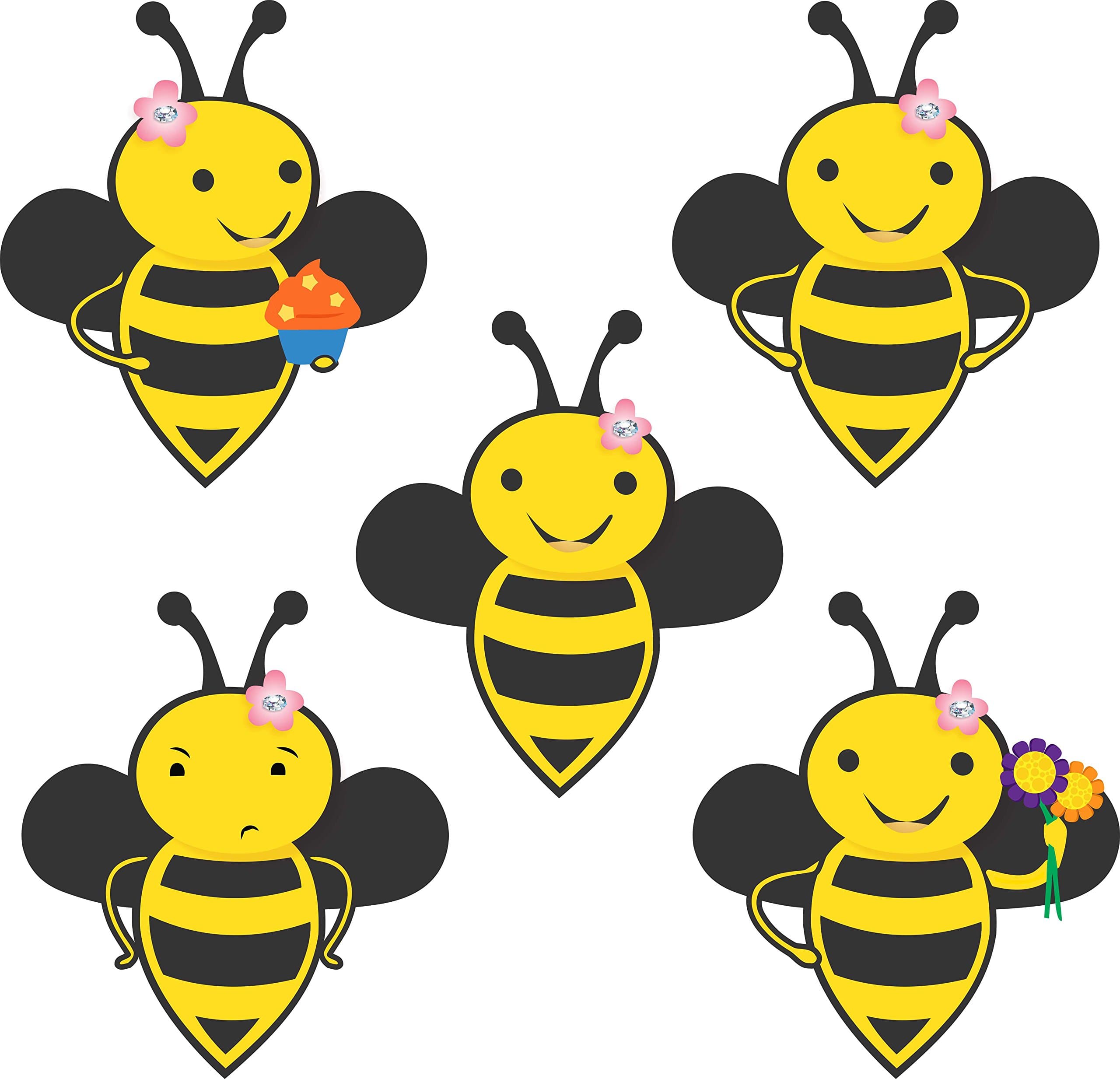 untumble Bumble bee Themed Posters for a Kids Birthday - 1 feet (Set of 5+1)- Multi Color