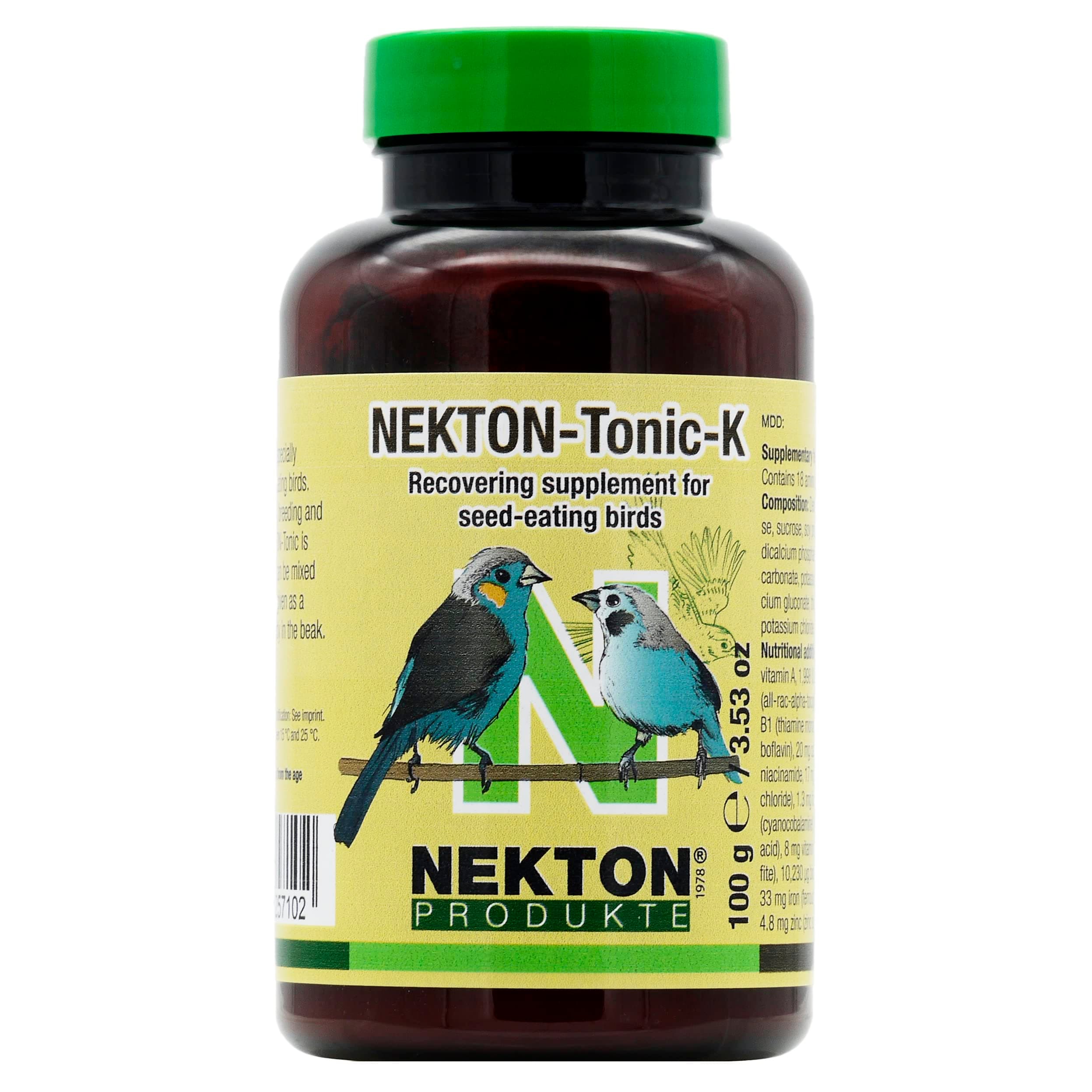 Tonic-K Restorative Supplement for Seed-Eating Birds 100g, (3.5oz)