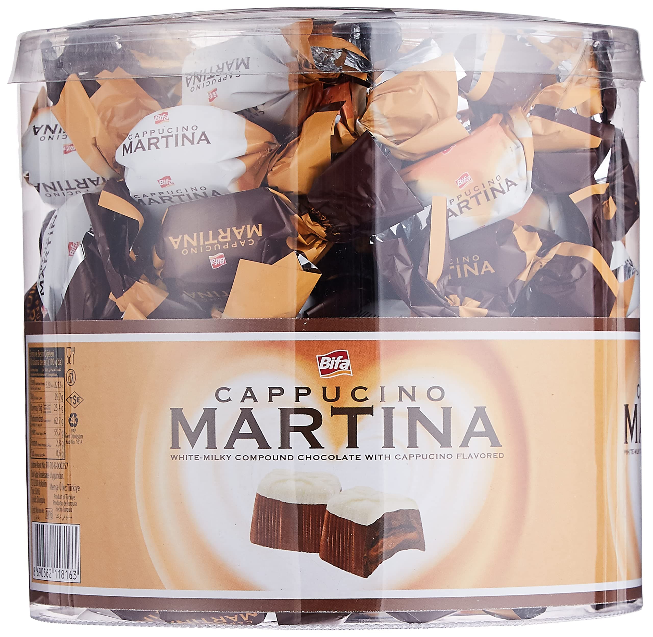 Bifa Martina Cappuccino White Milky Compound Chocolate Box 1 kg