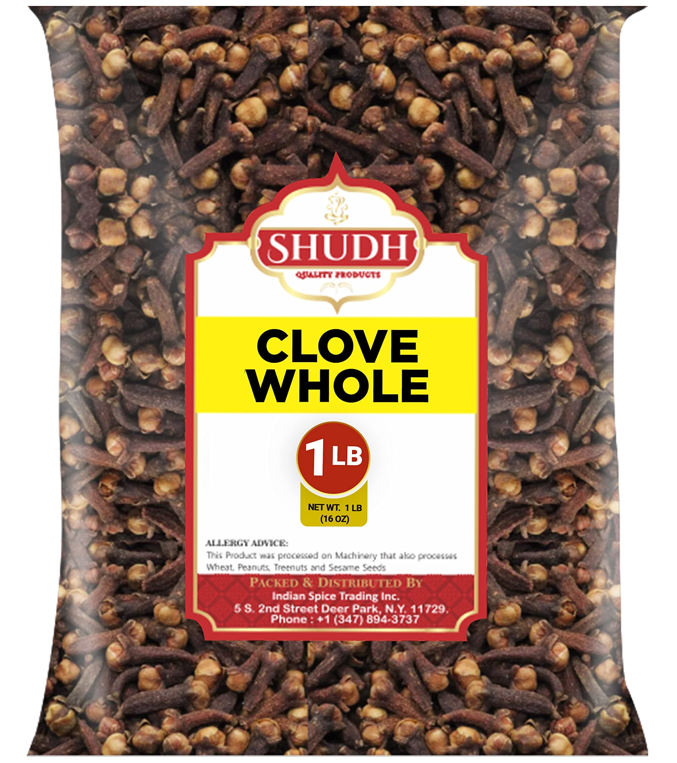 Indian Spice Clove Whole 1 LB | 16 oz | Laung | Great for Food, Tea, Pomander Balls and Potpourri, Hand Selected, ~ All Natural | Non-GMO | Vegan | Gluten Friendly | Origin