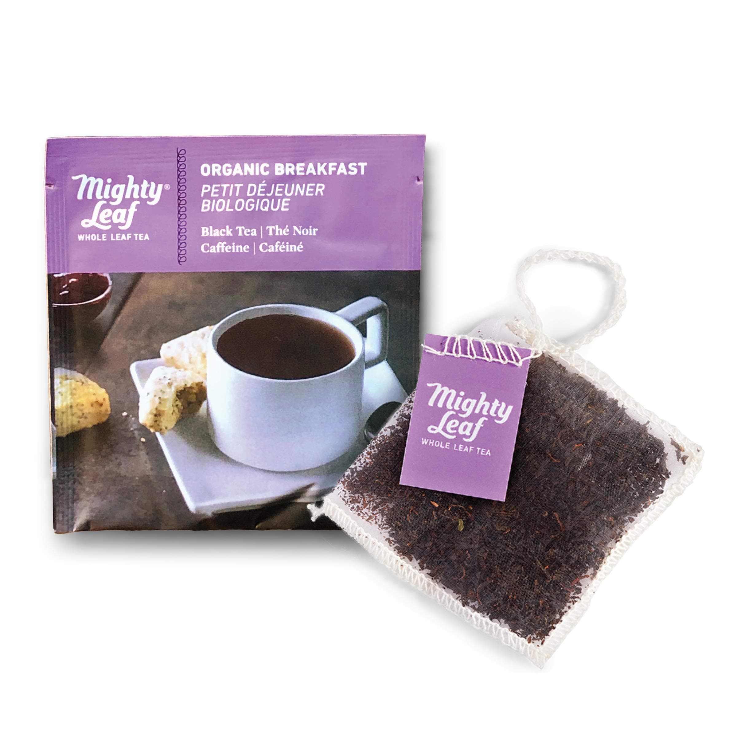 - Mighty Leaf Organic Breakfast Tea, 100 Tea Pouches