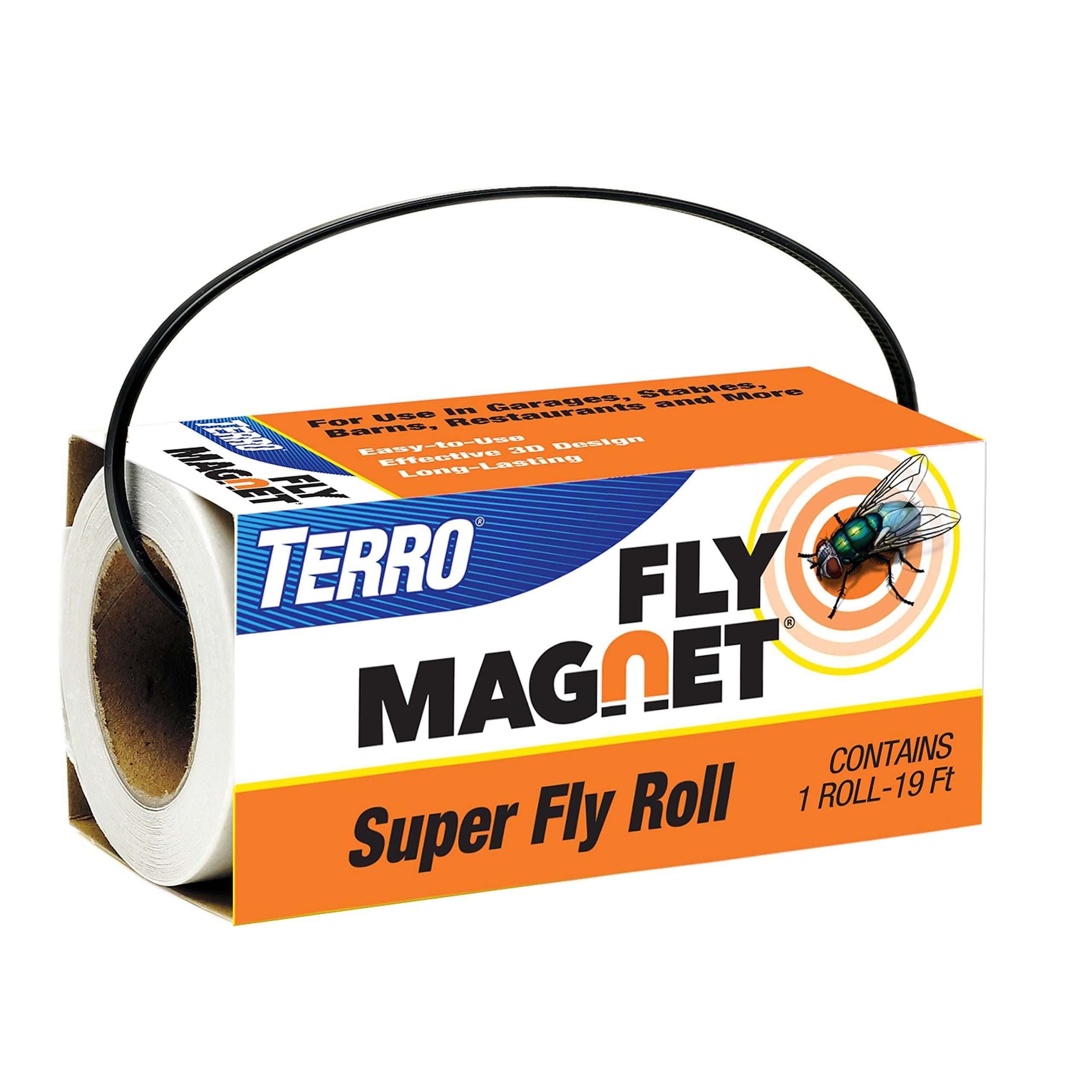 T521 Super Fly Roll Magnet Fly Trap, White