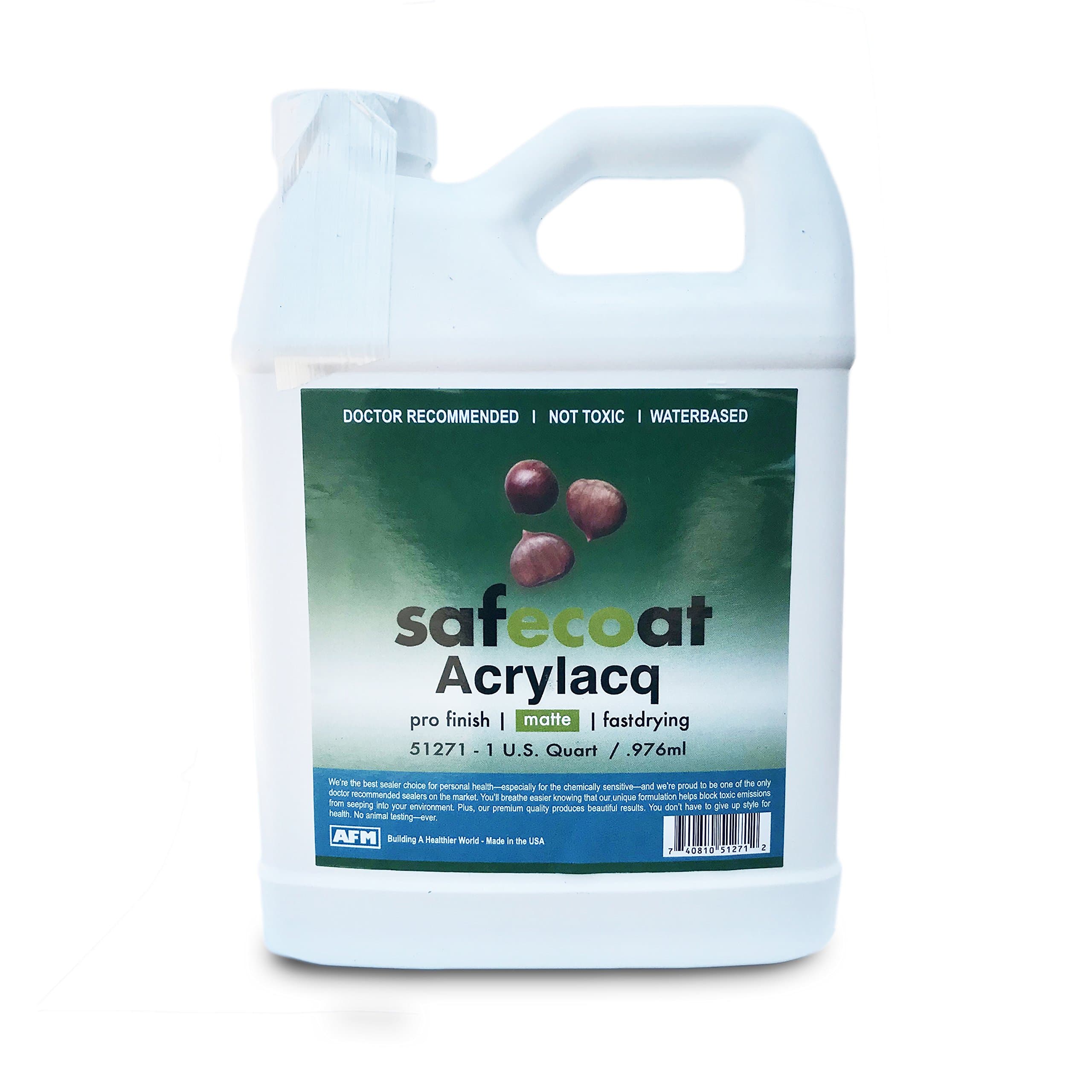 Afm Safecoat Acrylacq Satin, Clear 32 Oz. Can 1/Case