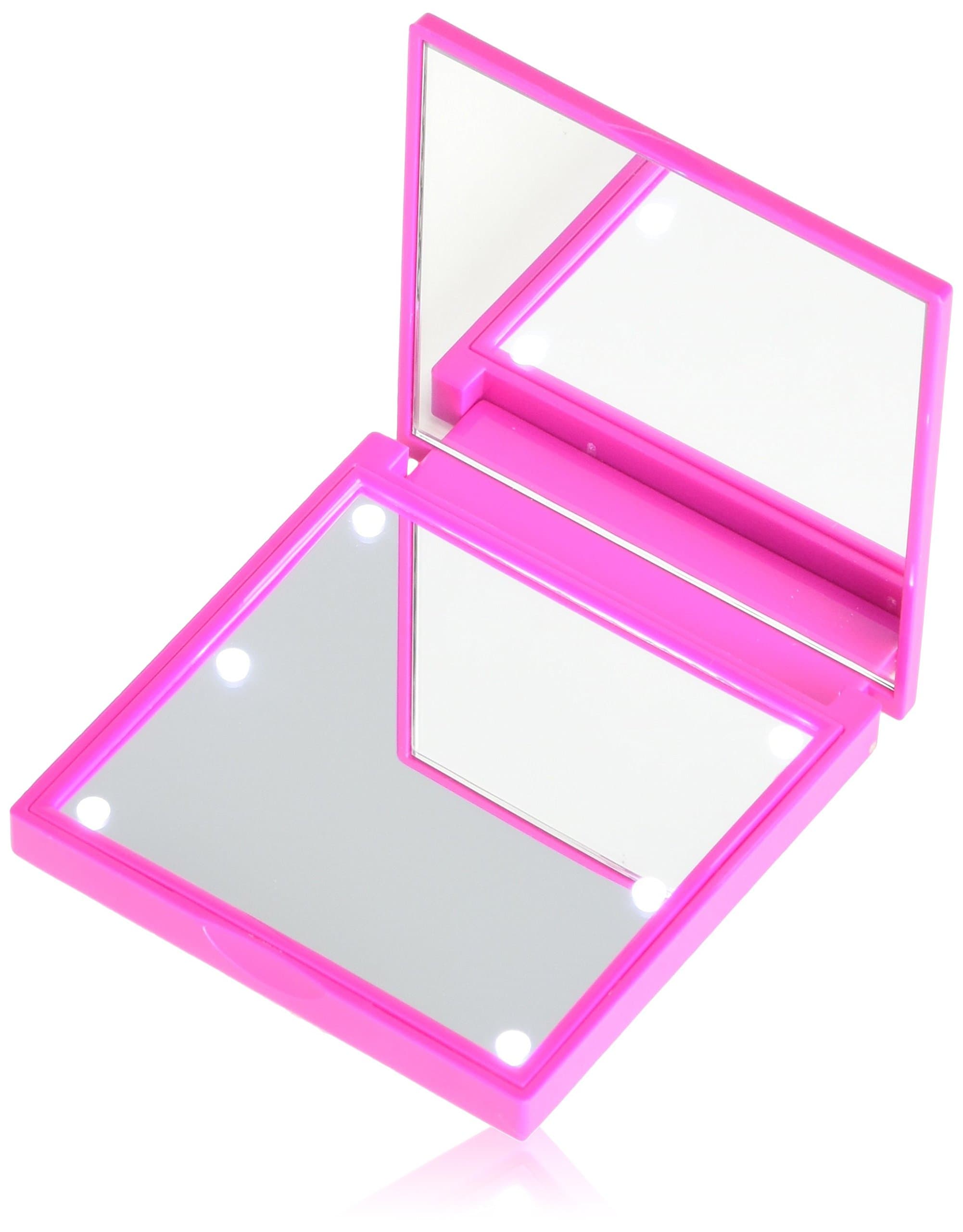 Flo Accessories Compact Square Led Mirror, Black, 70 Gram