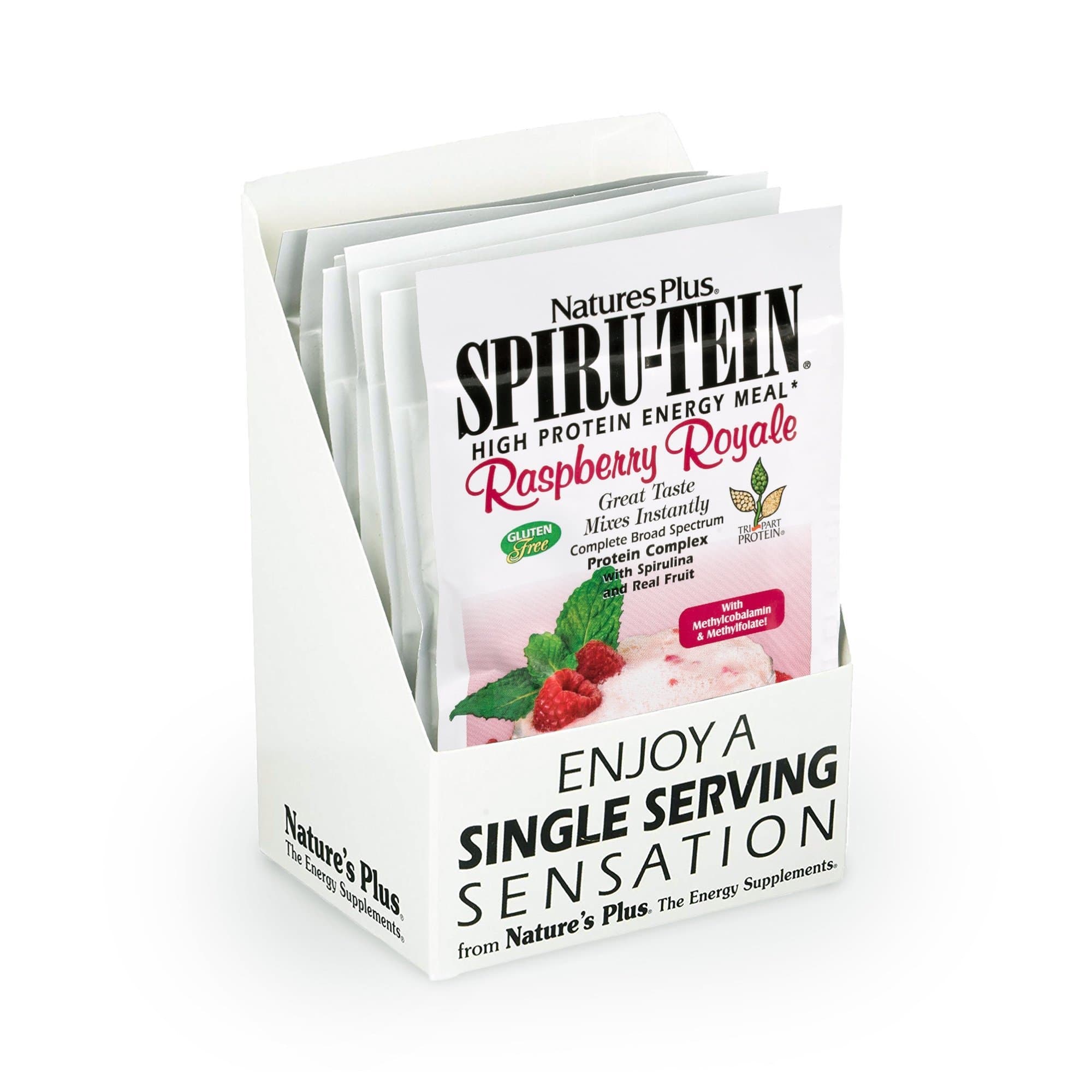Nature's Plus Spirutein Raspberry Royale Supplement, 8 Count