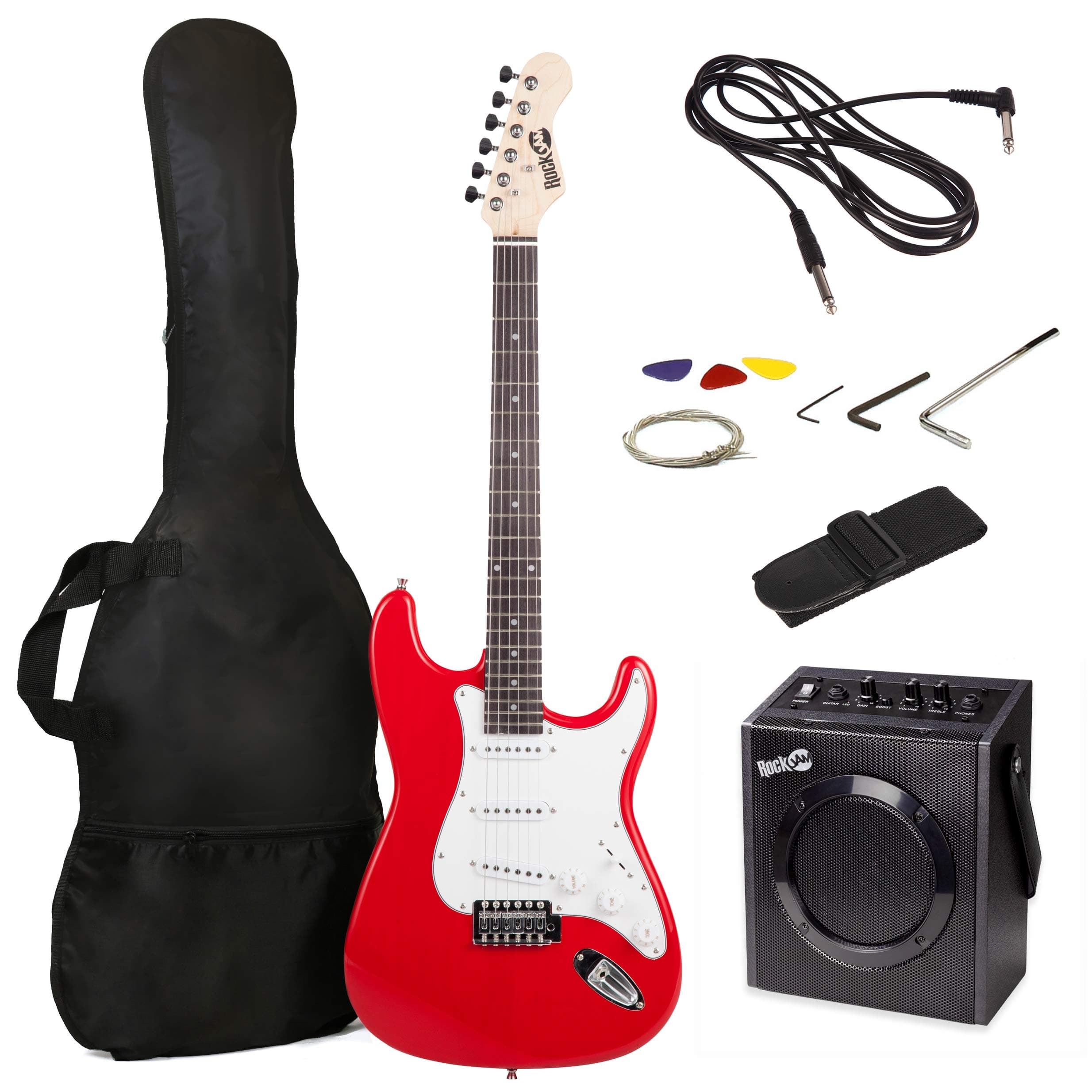 Electric Guitar Kit with 10-Watt Amp, Gig Bag, Picks, Spare Strings & Lessons
