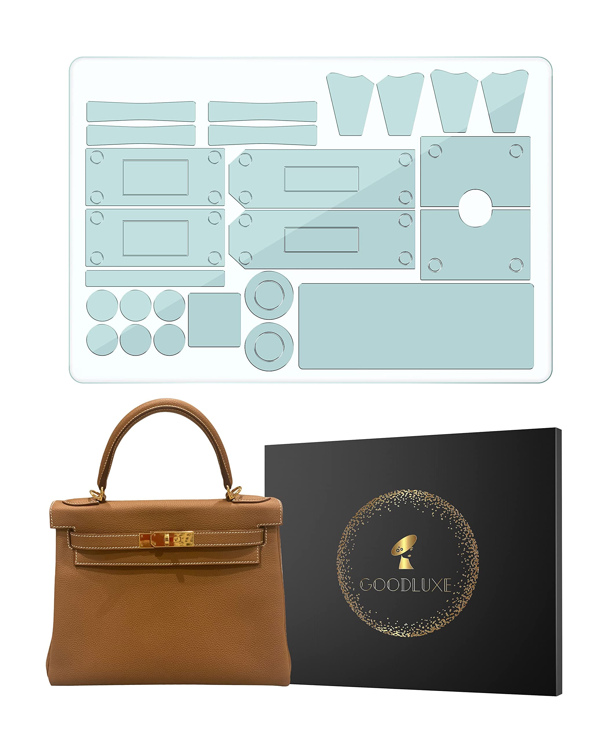 Hardware Protective film for Kelly 28 Hardware Protective Sticker Kelly 28 Hardware protector Kelly 28 Premium hardware protector Kelly 28, Clear (KL28)