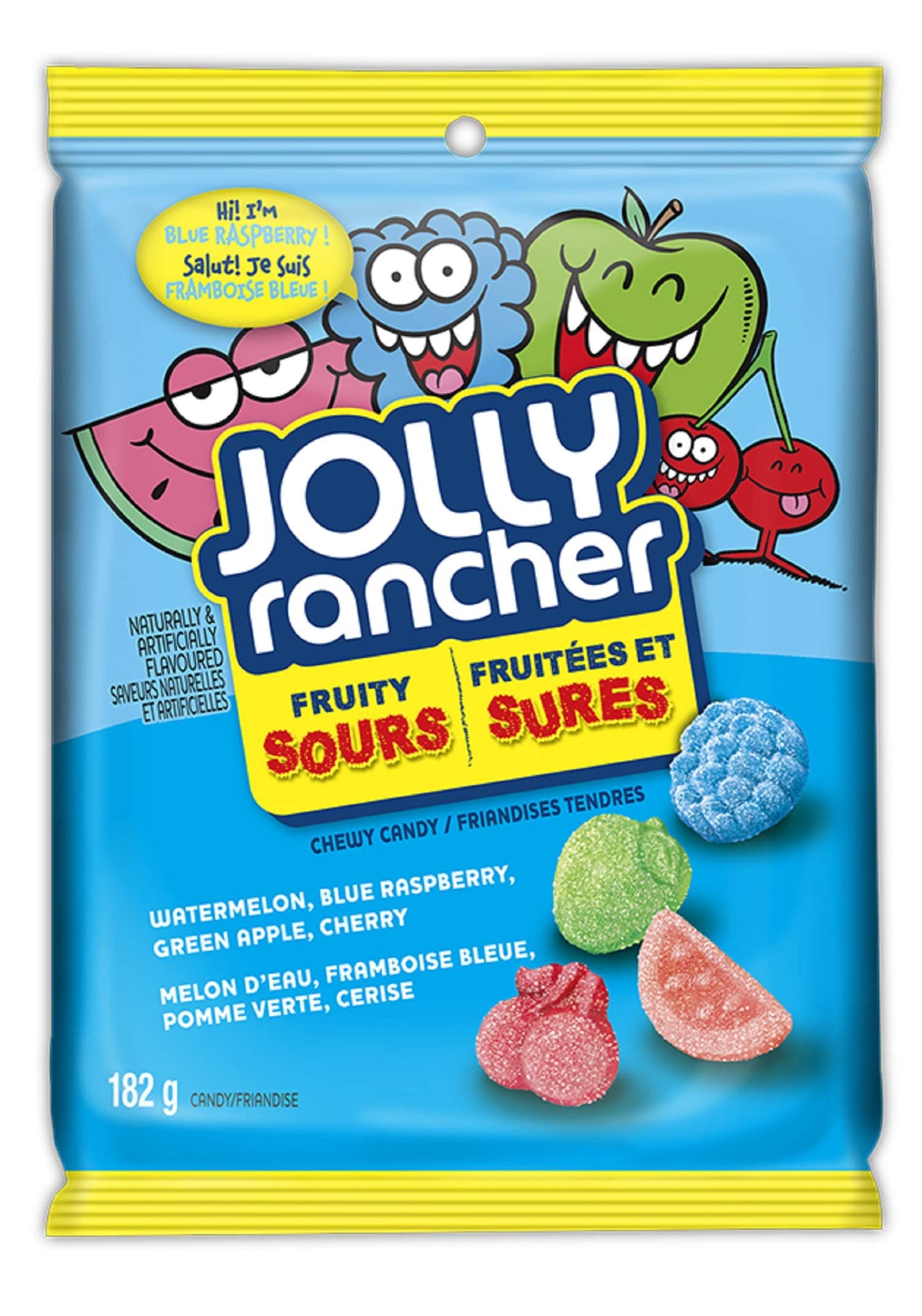Jolly RancherFruity Sour Chewy Candy, 182g/ 6.4 oz., Imported from Canada)