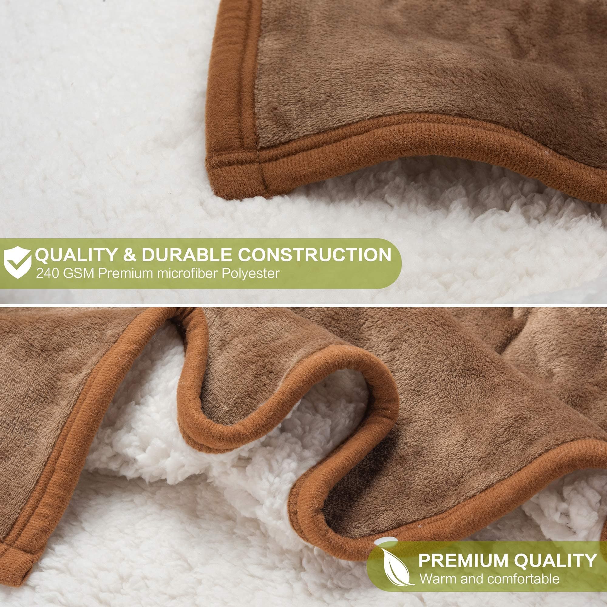 Happy Fuel Sloth Wearable Hooded Blanket for Adults - Super Soft Warm Cozy Plush Flannel Fleece & Sherpa Hoodie Throw Cloak Wrap - Sloth Gifts for Women Adults and Kids