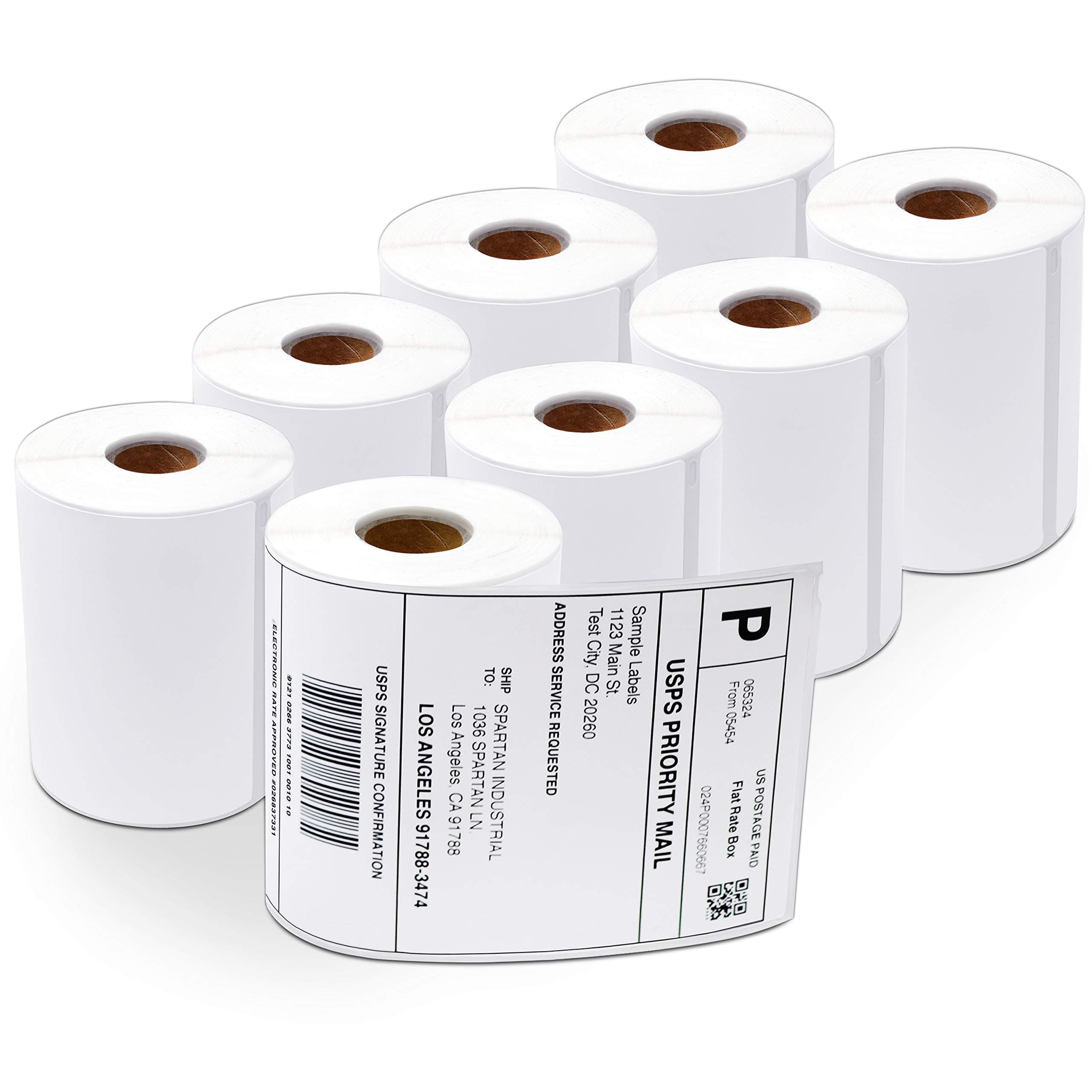 Aegis Adhesives - Compatible Direct Thermal Labels Replacement for DYMO 1744907 (4" X 6") Shipping - Use with Labelwriter 4XL Printers 4” Wide (8 Rolls)