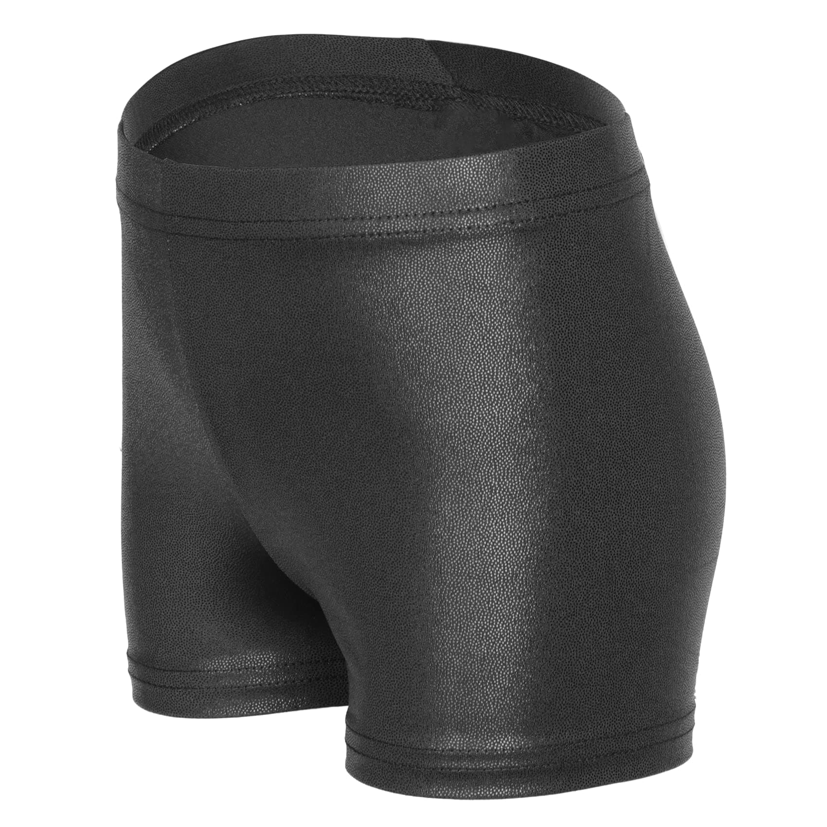 iLoverSolid Color Girls'Sparkle Dance and Tumbling Athletic Gymnastics Shorts