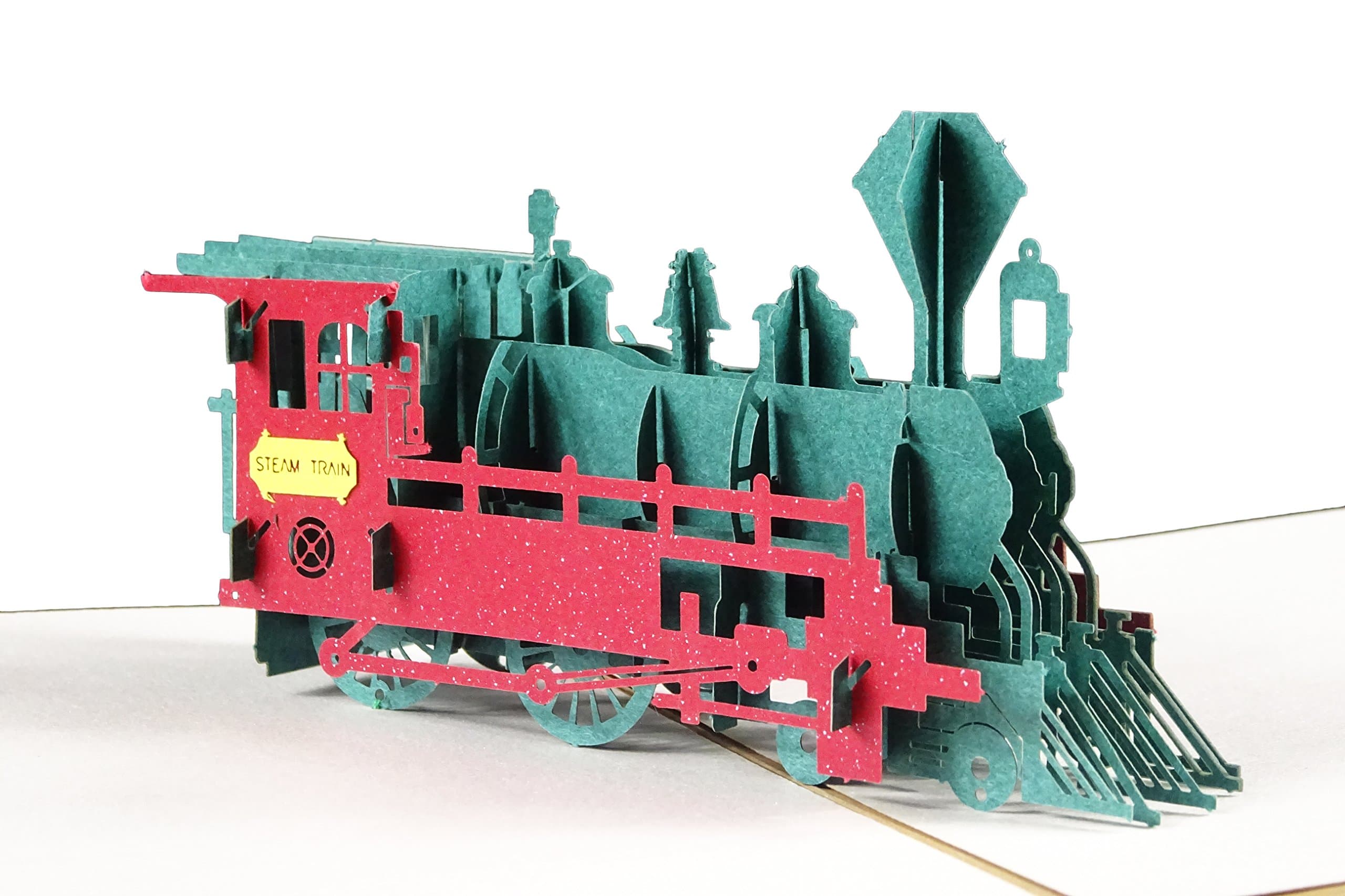 Steam Train Design 3D Pop Up Card Greeting Card Birthday Card Train Gift