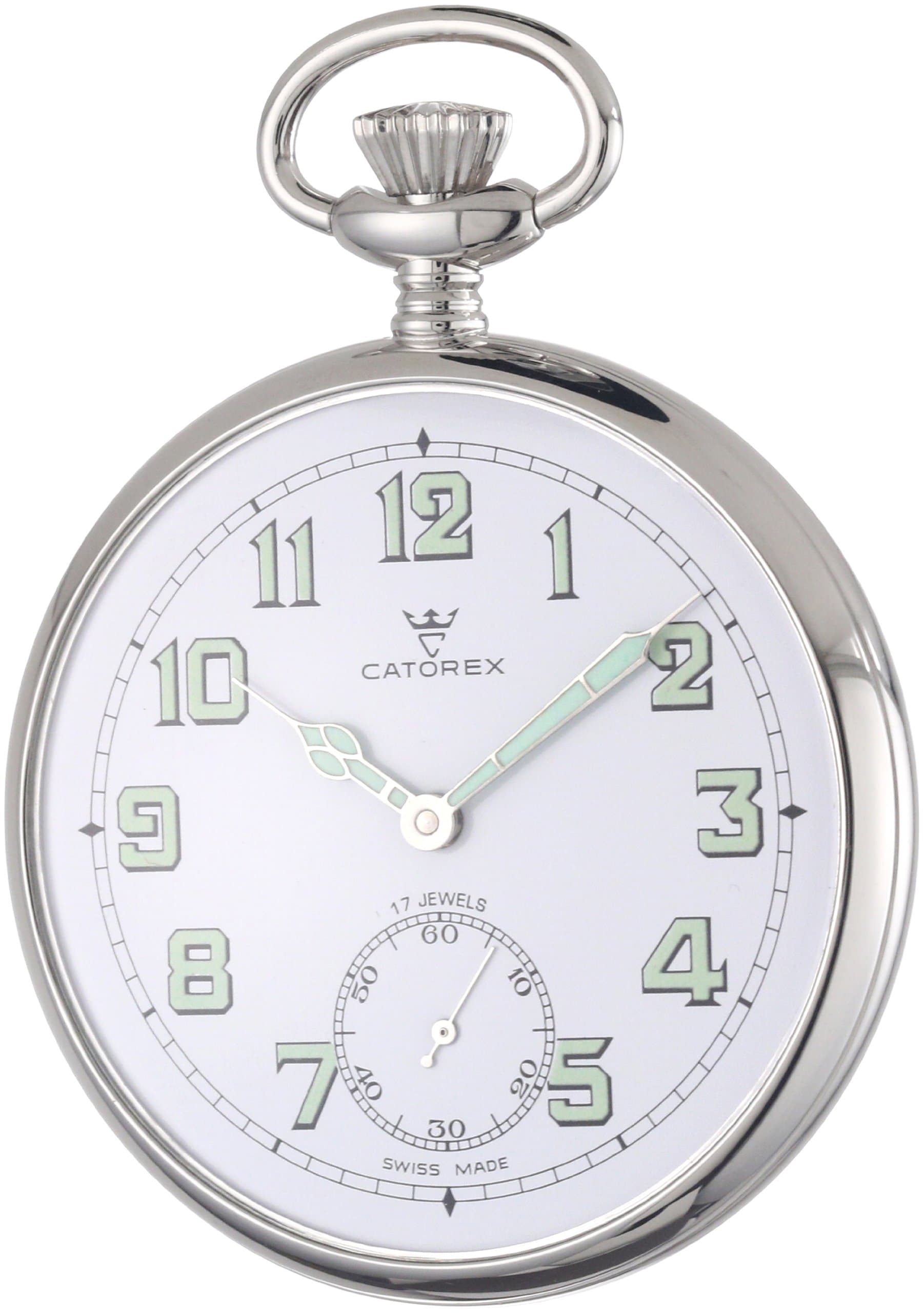 Men's 170.1.1810.121 La Pautele Palladium Brass White Dial Pocket Watch