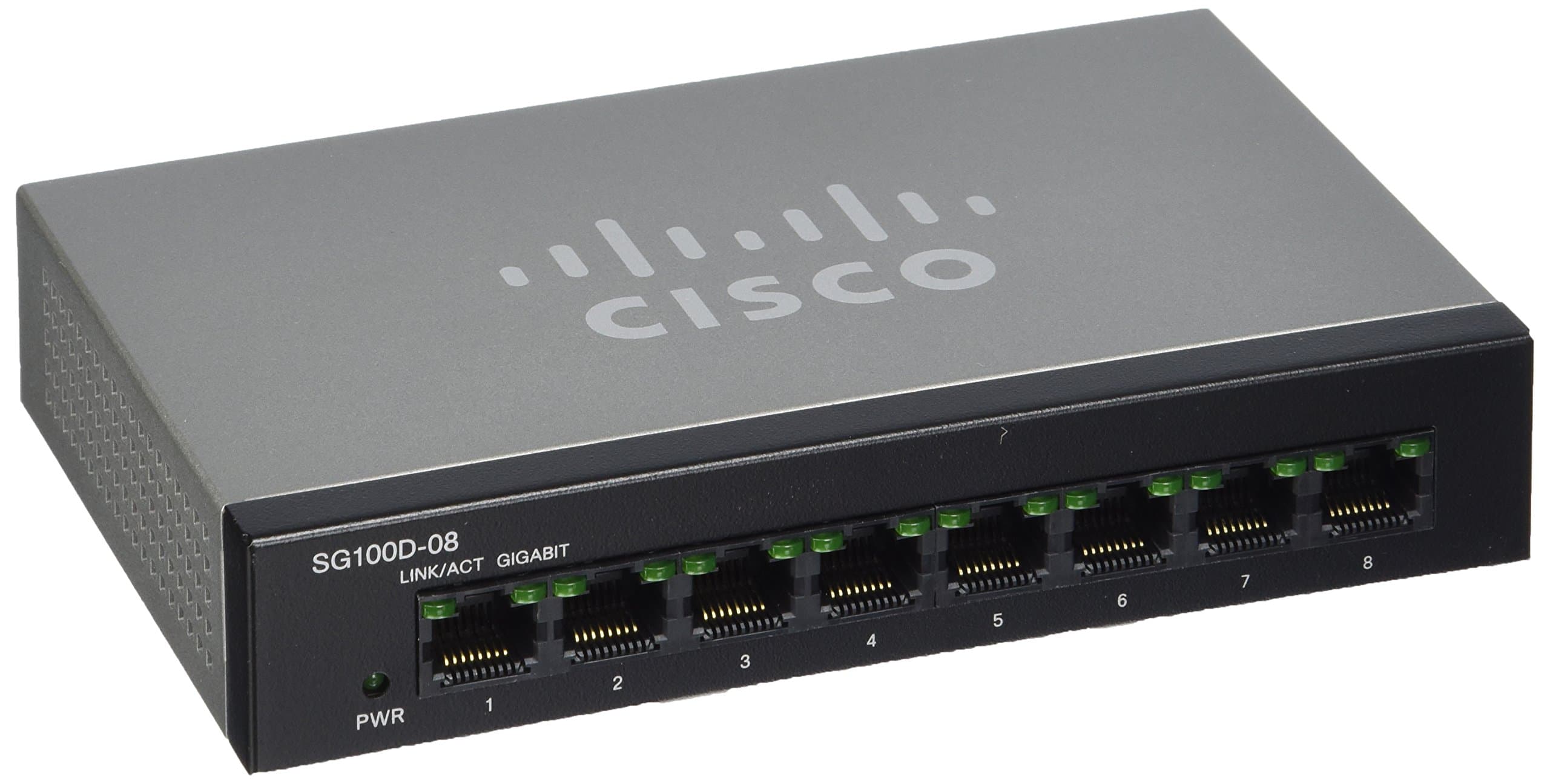 CISCO SYSTEMS CI10010 SG100D-08-NA 8 Port Gigabit Switch