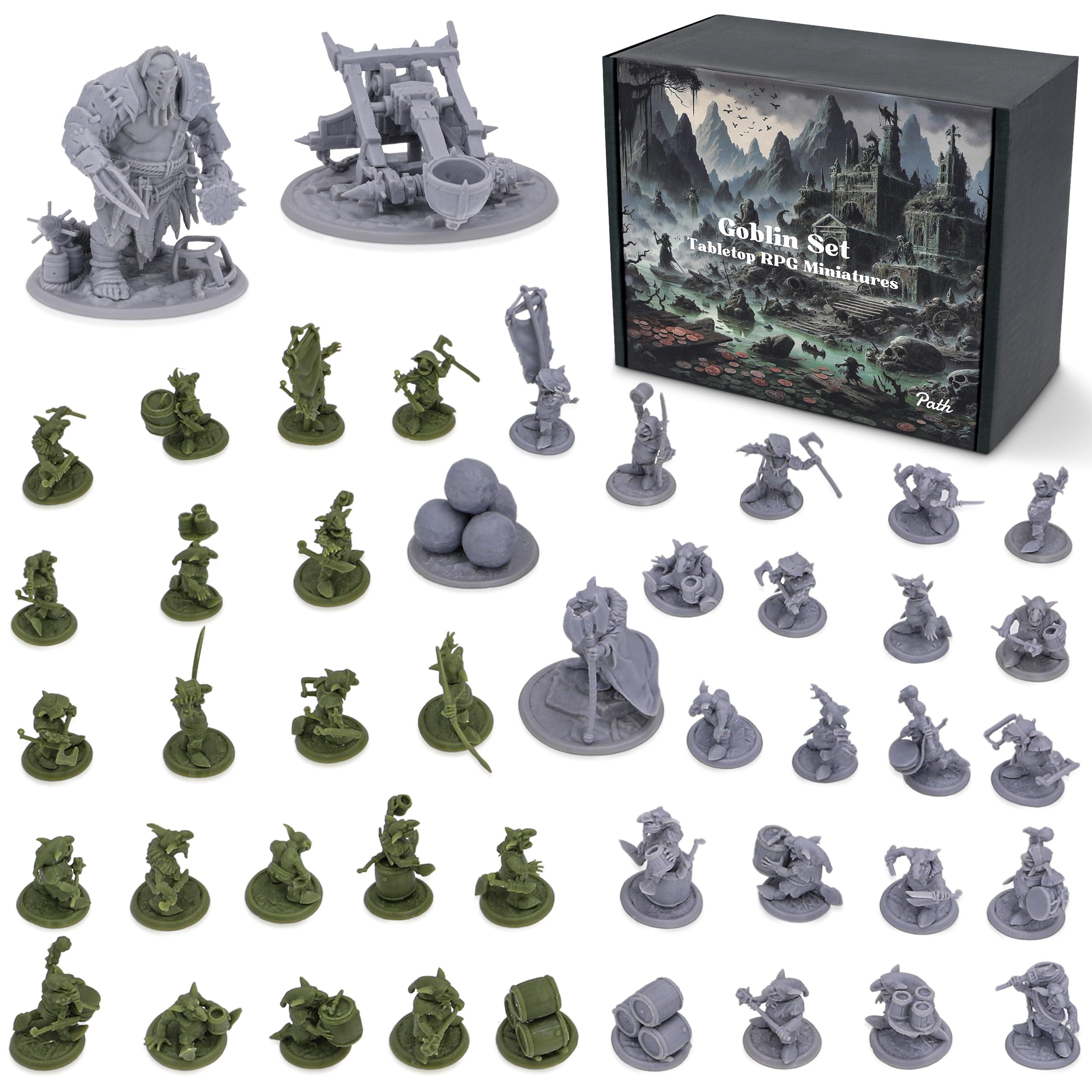 Fantasy Goblins Set For Dnd Miniatures Figures Rpg 28Mm D&D Dungeons And Dragons Minis Bulk Unpainted Monster Tabletop