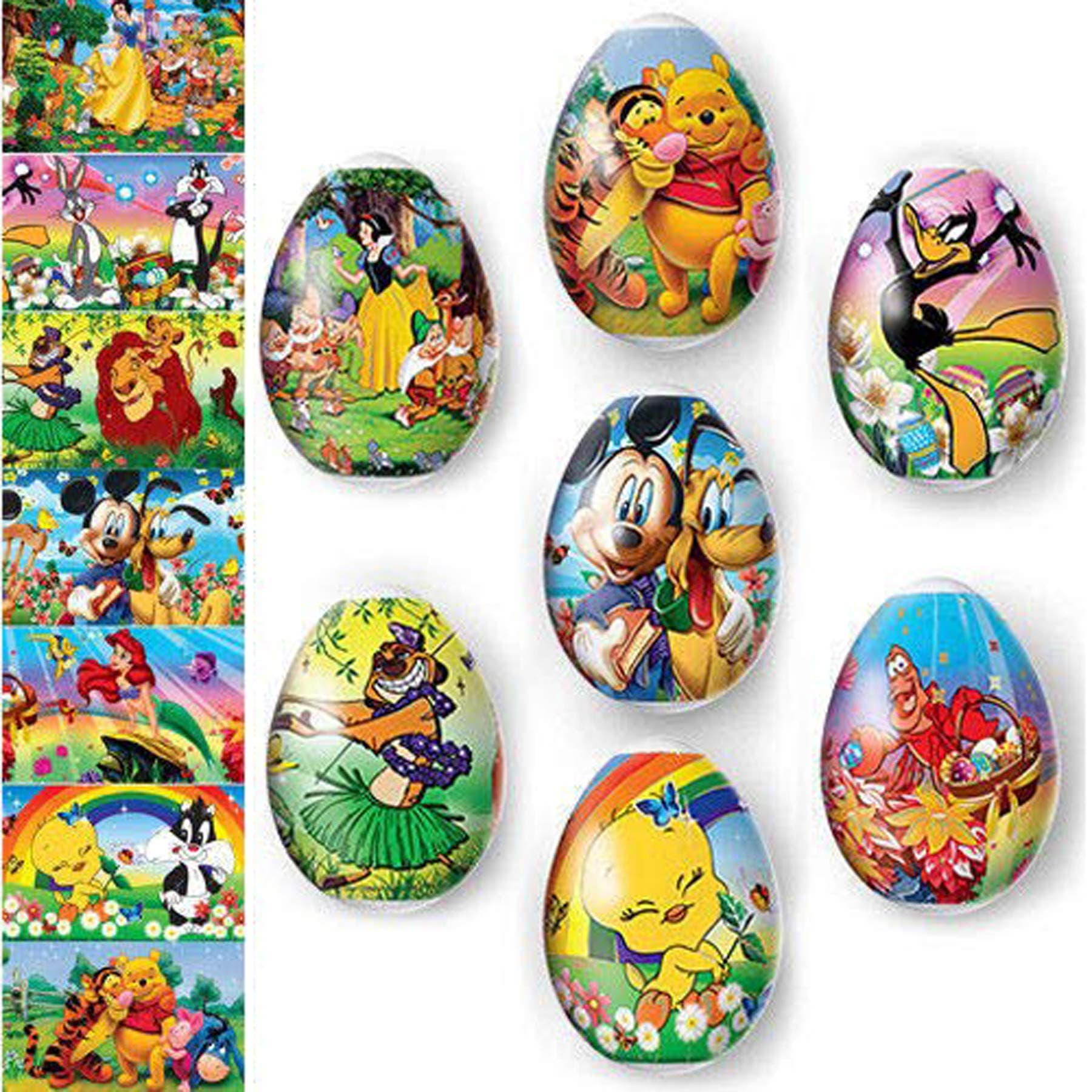 Diximus Heat Shrink Sleeve Decoration Easter Egg Wraps Pysanka Pysanky Cartoons