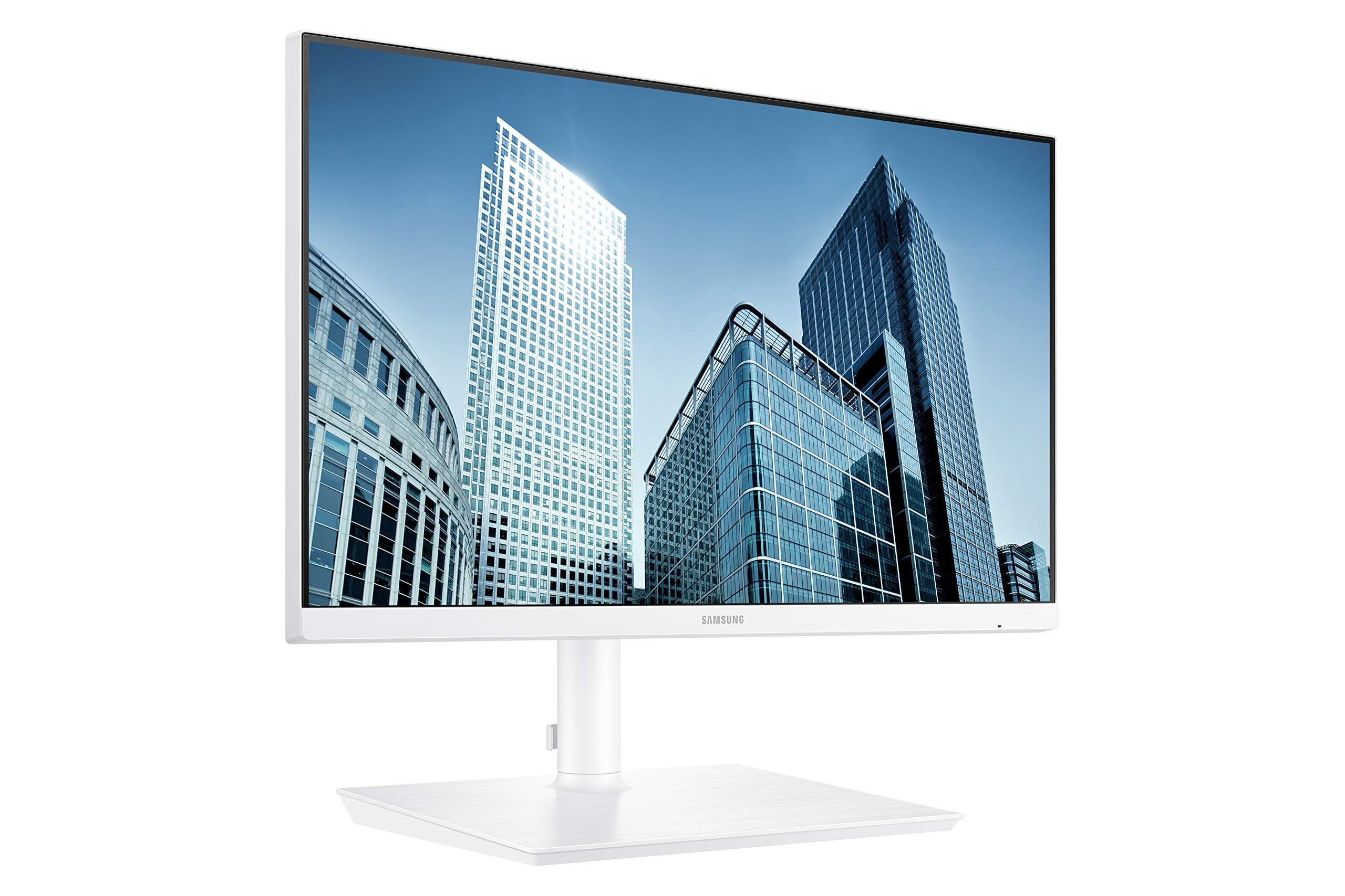 SAMSUNG SH850 Series 24 Inch QHD 2560x1440 Desktop Monitor for Business (in White) with USB-C, HDMI, DisplayPort, 3-Year Warranty (S24H851QFN)